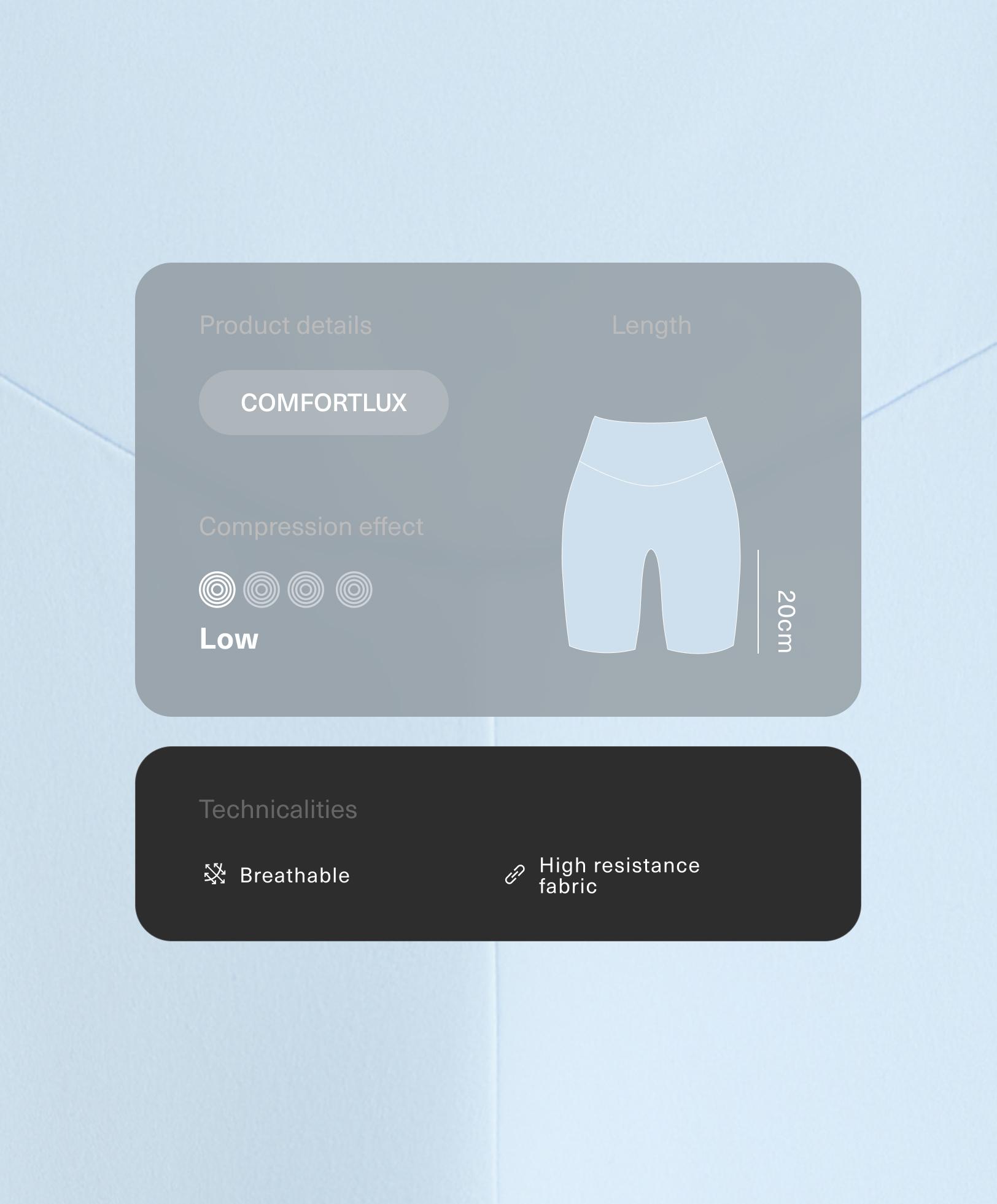 لغينغ فوق الركبة Comfortlux بخصر عالٍ 20 سم لغينغ فوق الركبة Comfortlux بخصر عالٍ 20 سم