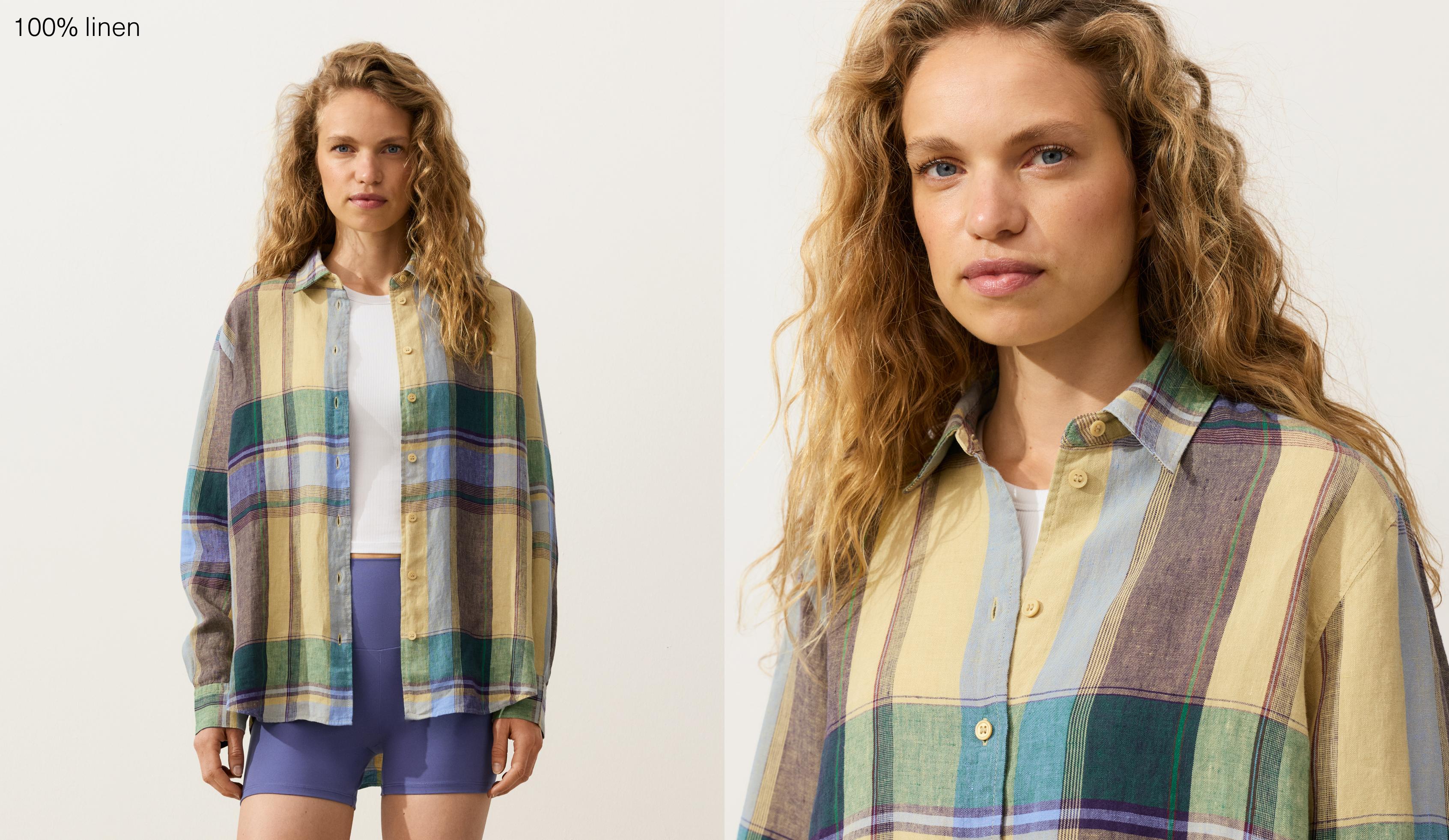 100% linen relaxed shirt