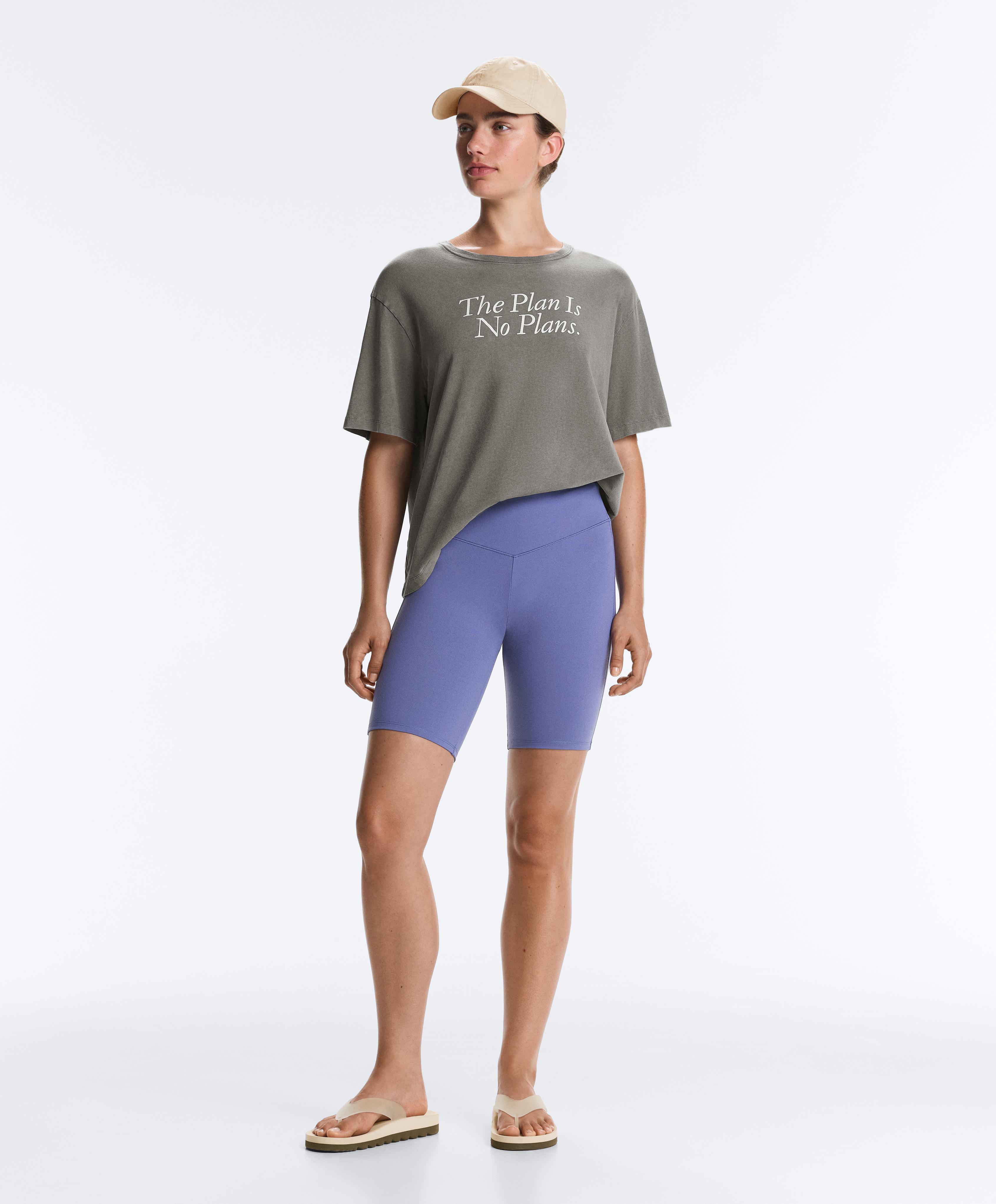 Evermove high-rise 20cm cycle leggings — BLUEBERRY