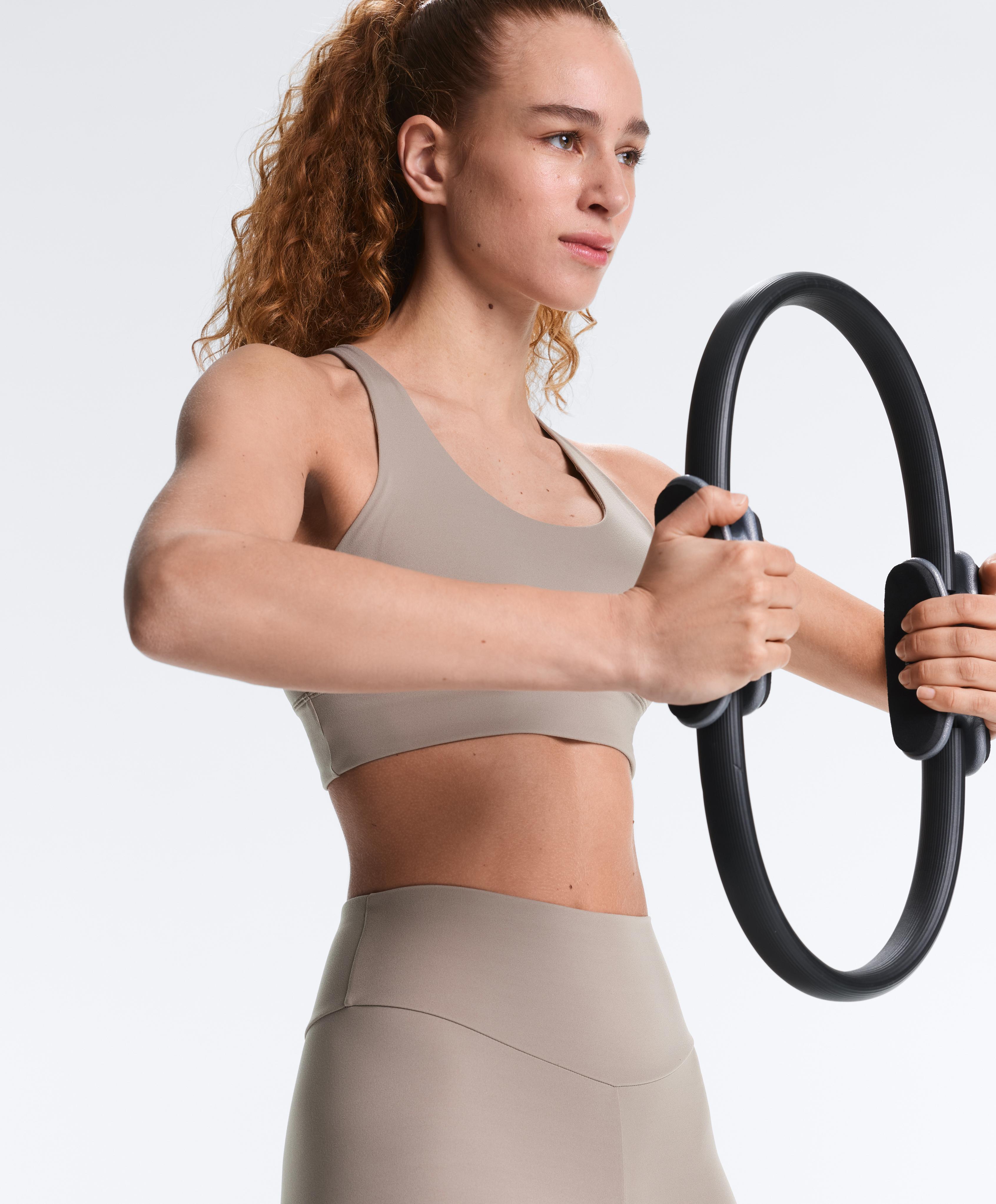 Comfortlux high-waisted ankle-length leggings — PALE TAUPE