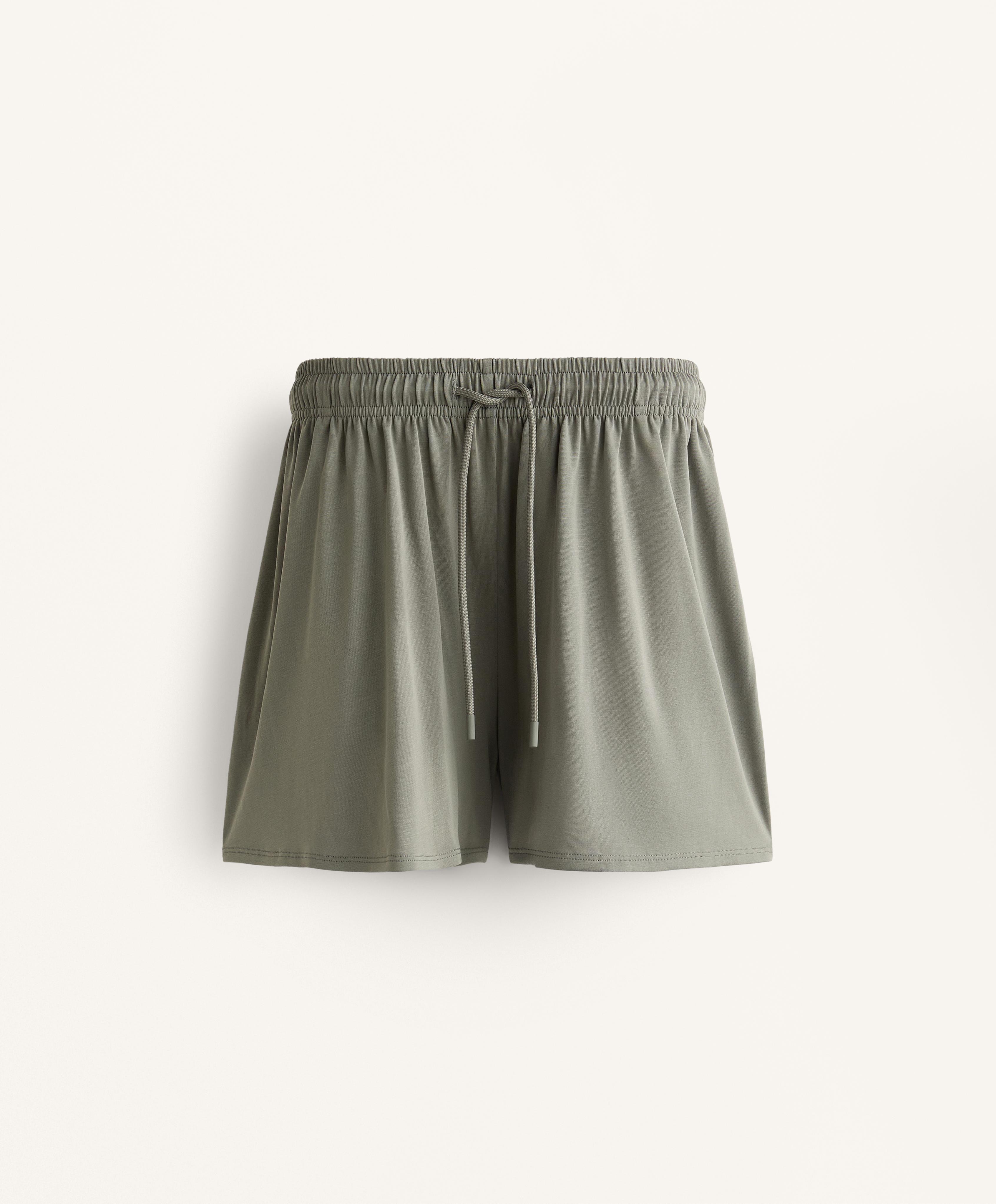 Floaty wide-leg shorts with modal - Sale