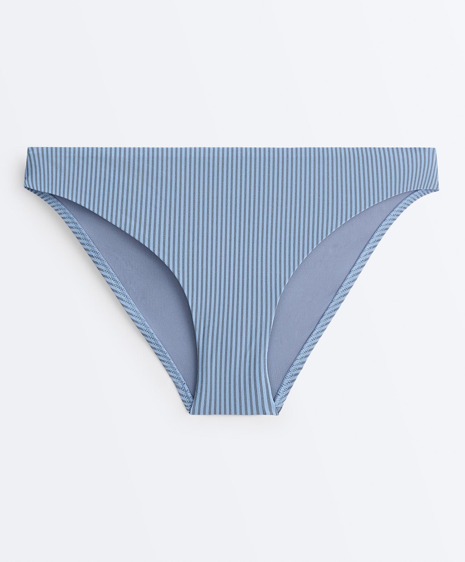 Striped classic bikini briefs — SKY BLUE
