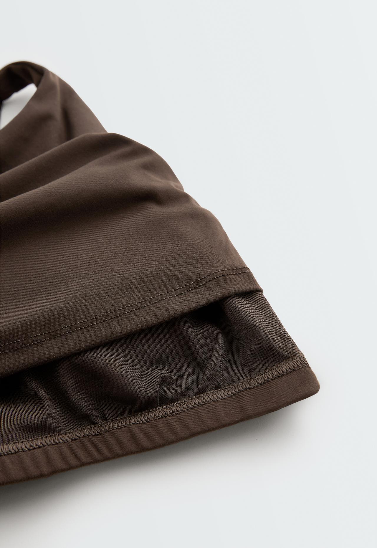 Comfortlux strap tank top with cups — BROWN