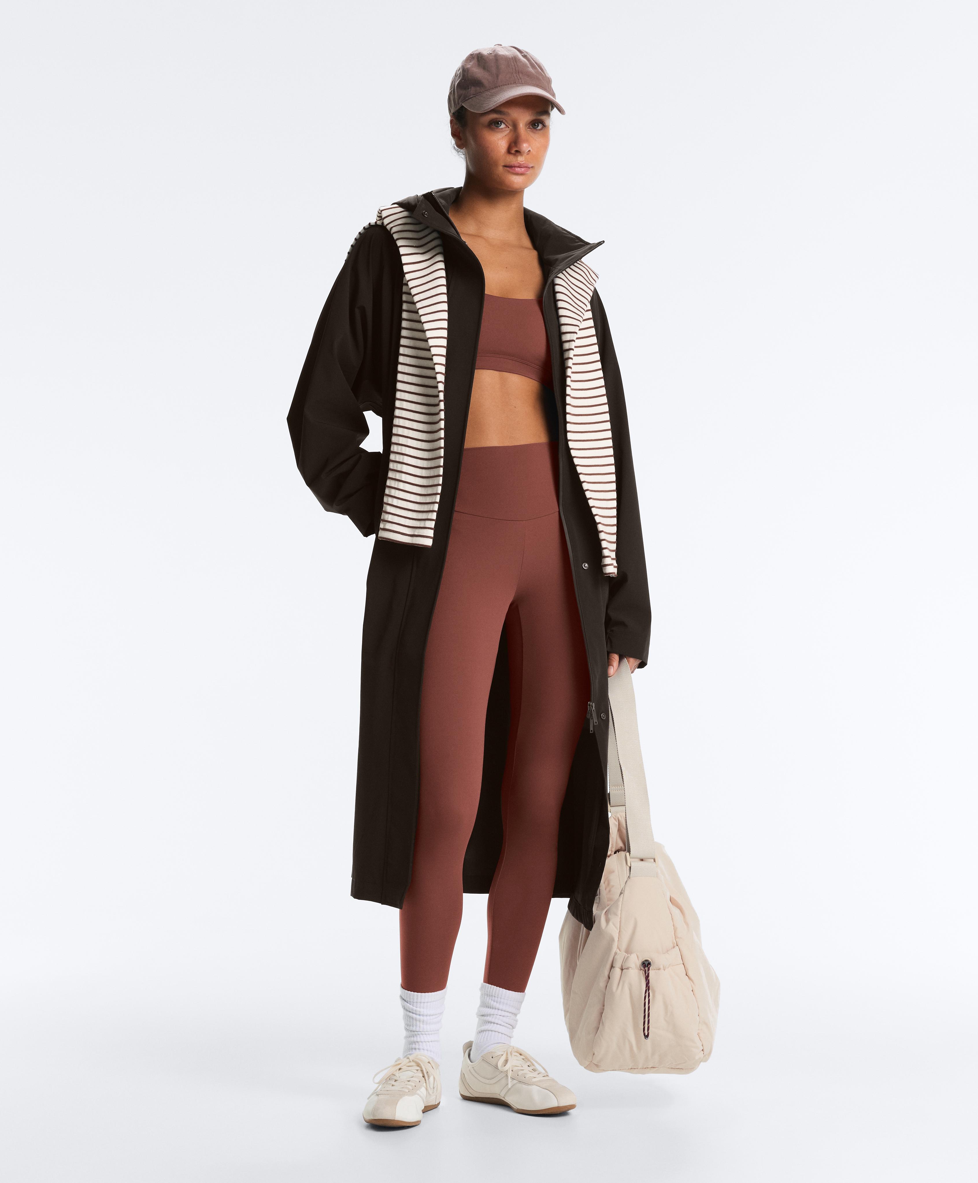 Comfortlux high-waisted ankle-length leggings — MAHOGANY