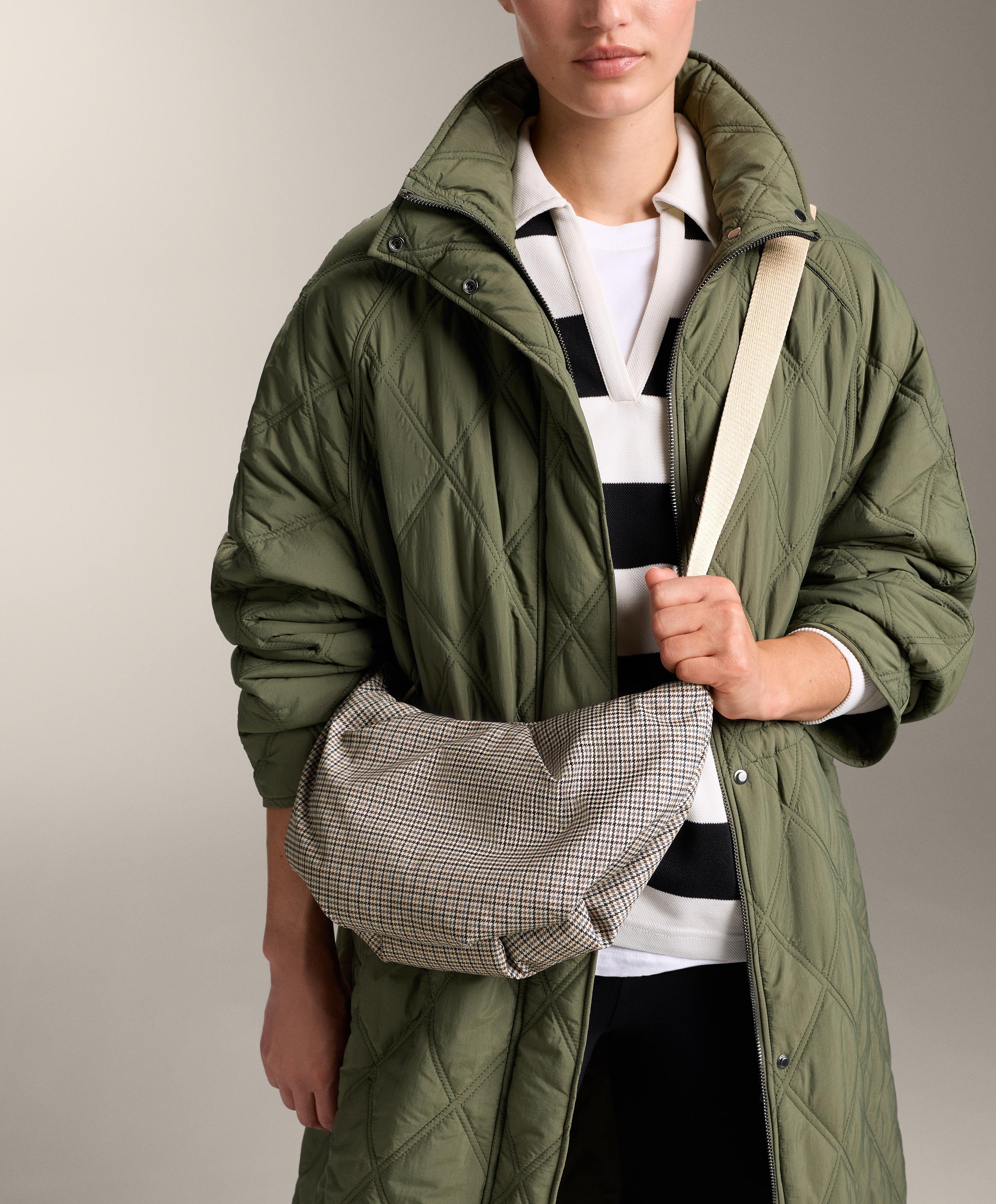 Quilted crossbody bag — PALE ECRU