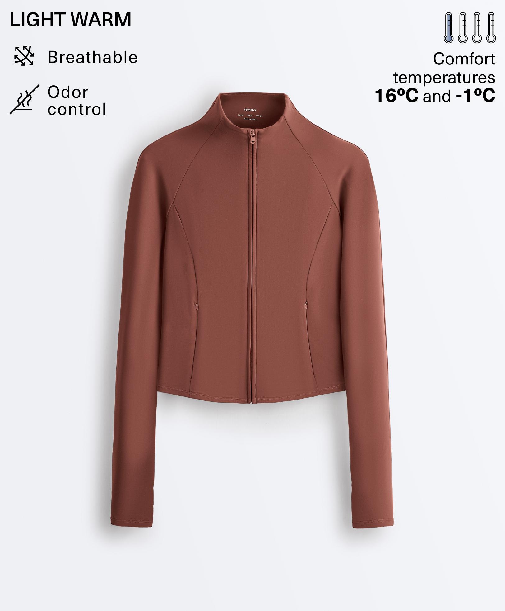 Light warm technical jacket — MAHOGANY
