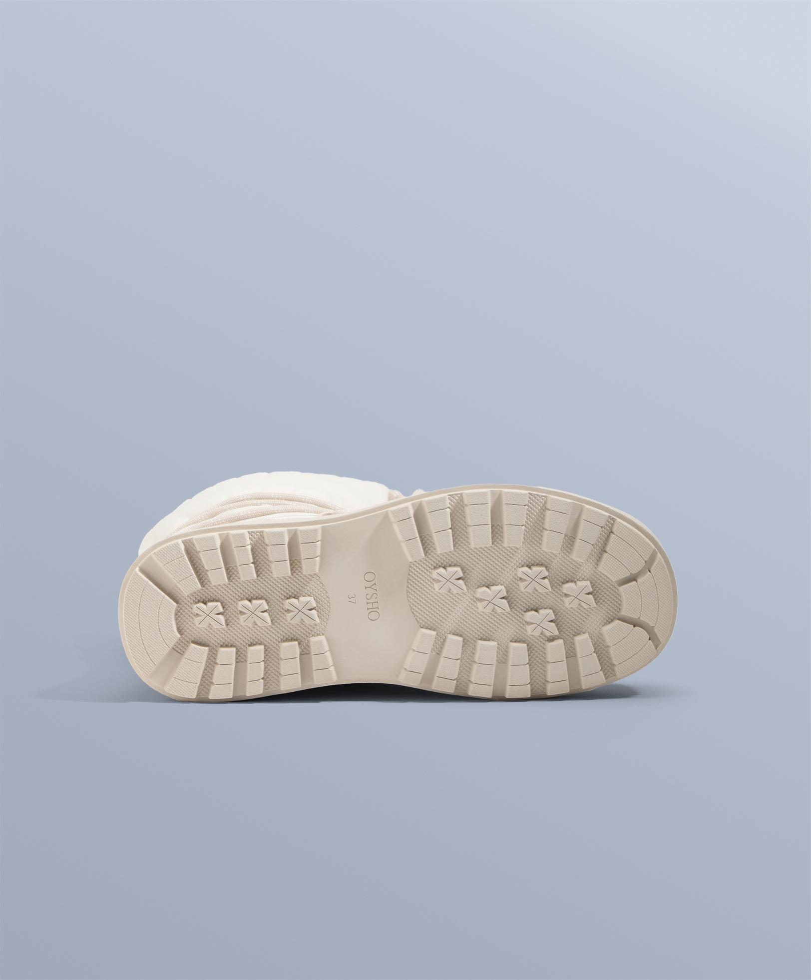 Combined lace-up boot — MINK