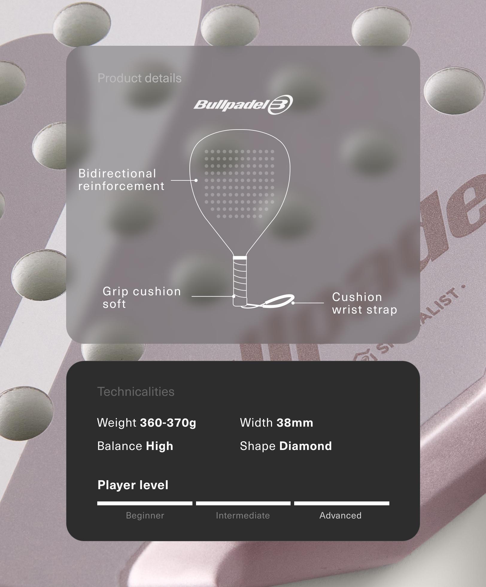 Padel Schläger Bullpadel X Oysho - Sale Padel Schläger Bullpadel X Oysho - Sale