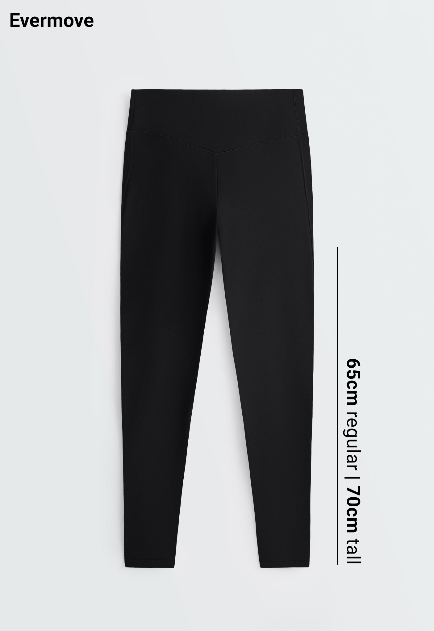 Evermove high-rise ankle-length leggings — BLACK