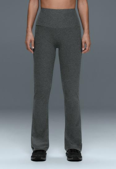 High-rise Comfortlux flare trousers — DARK GREY MELANGE 3