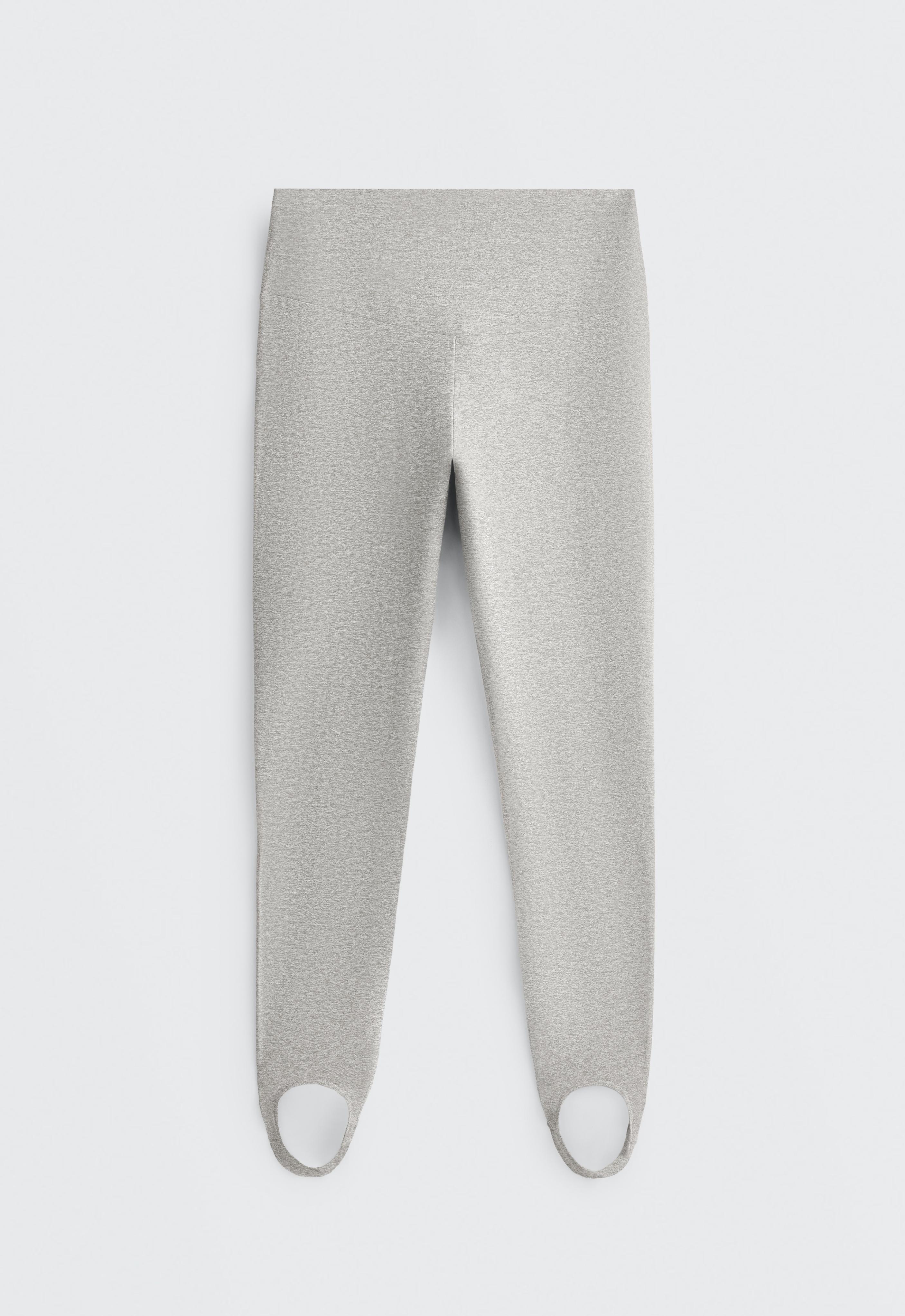 Comfortlux super-high-rise ankle-length leggings — GREY MELANGE