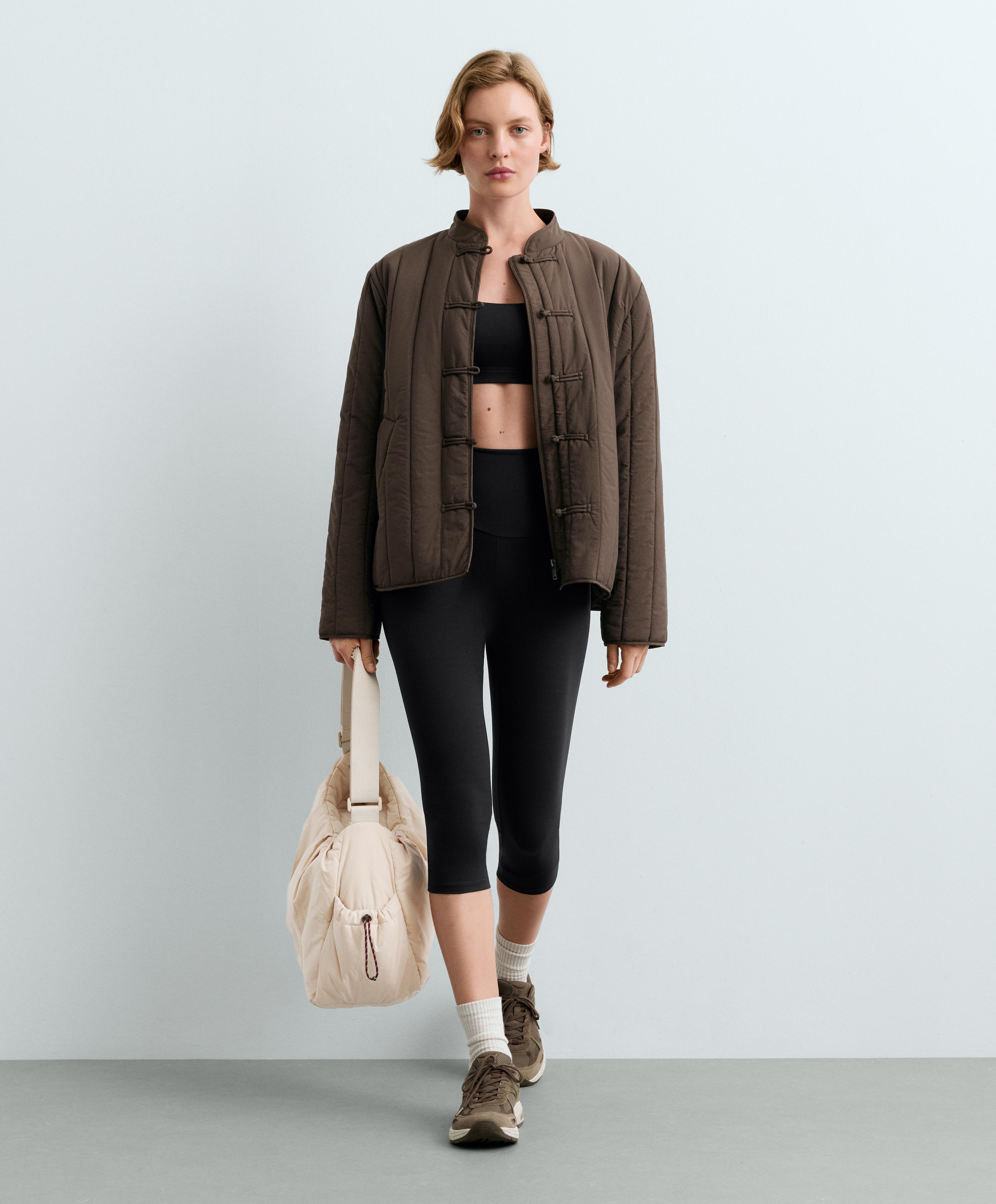FELLEX® AEROGEL short boxy padded jacket — BROWN