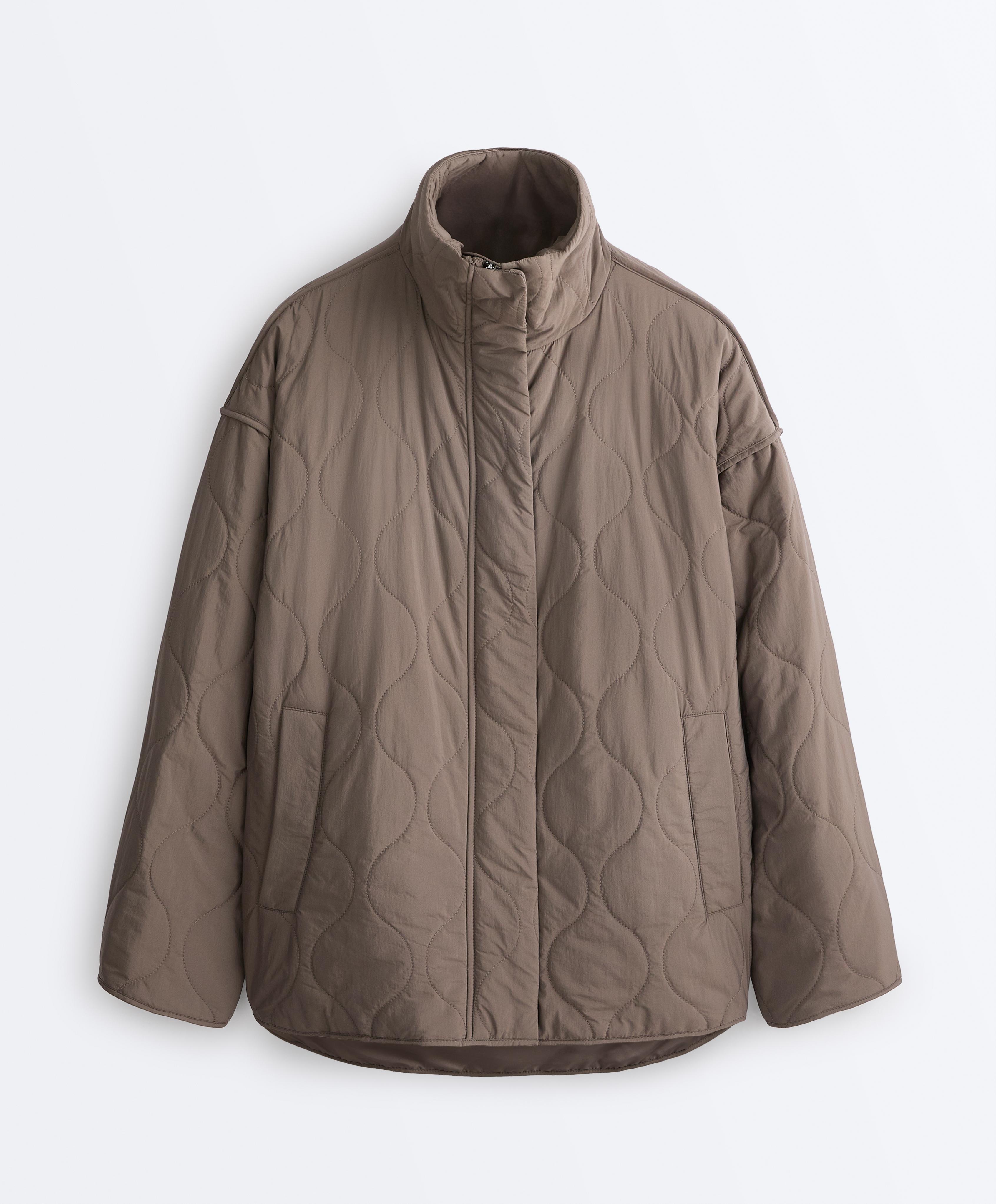 Water-repellent FELLEX® AEROGEL padded jacket — WASHED TAUPE-MAUVE