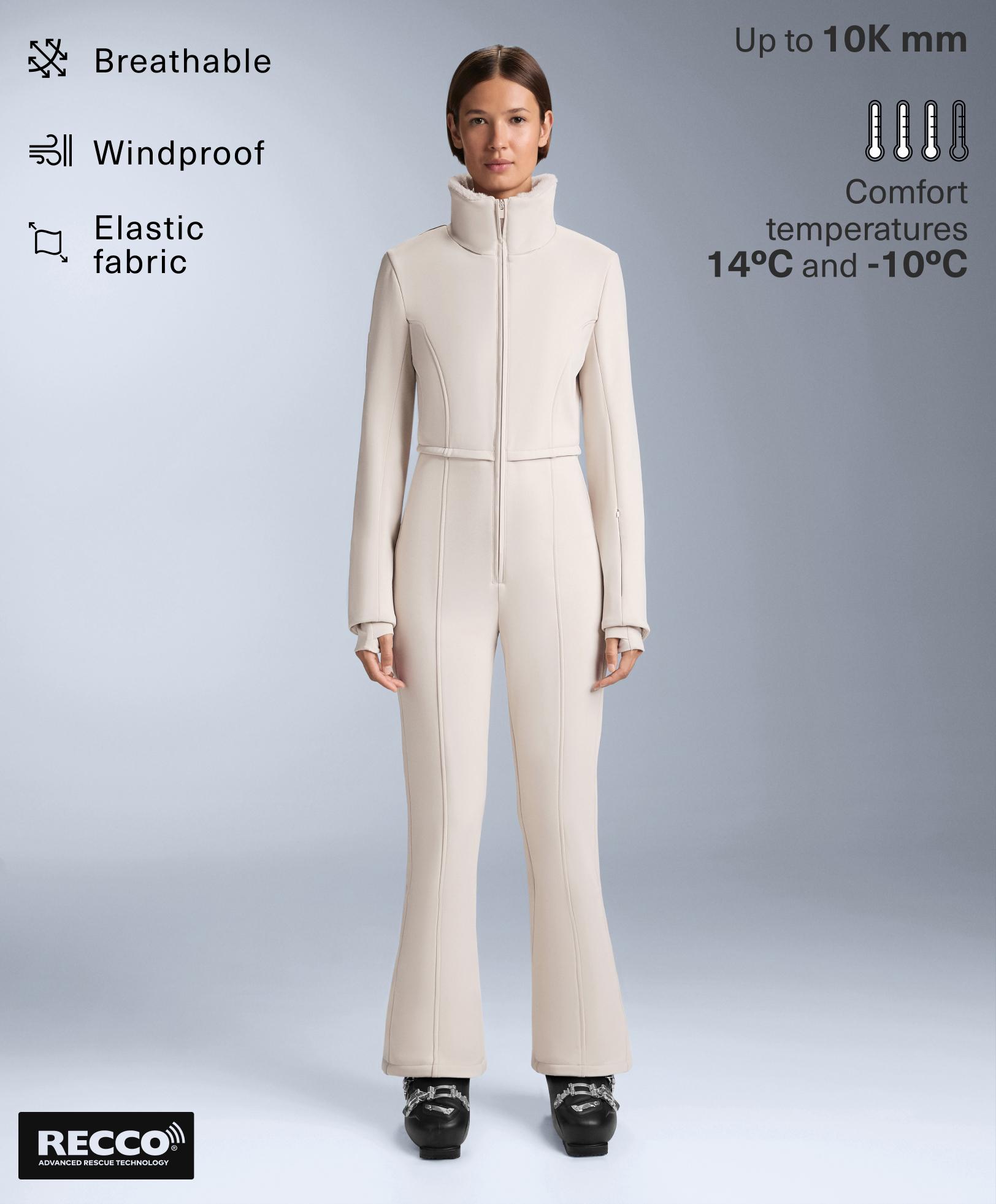 Water-resistant 2-in-1 removable flare stretch SKI jumpsuit Water-resistant 2-in-1 removable flare stretch SKI jumpsuit