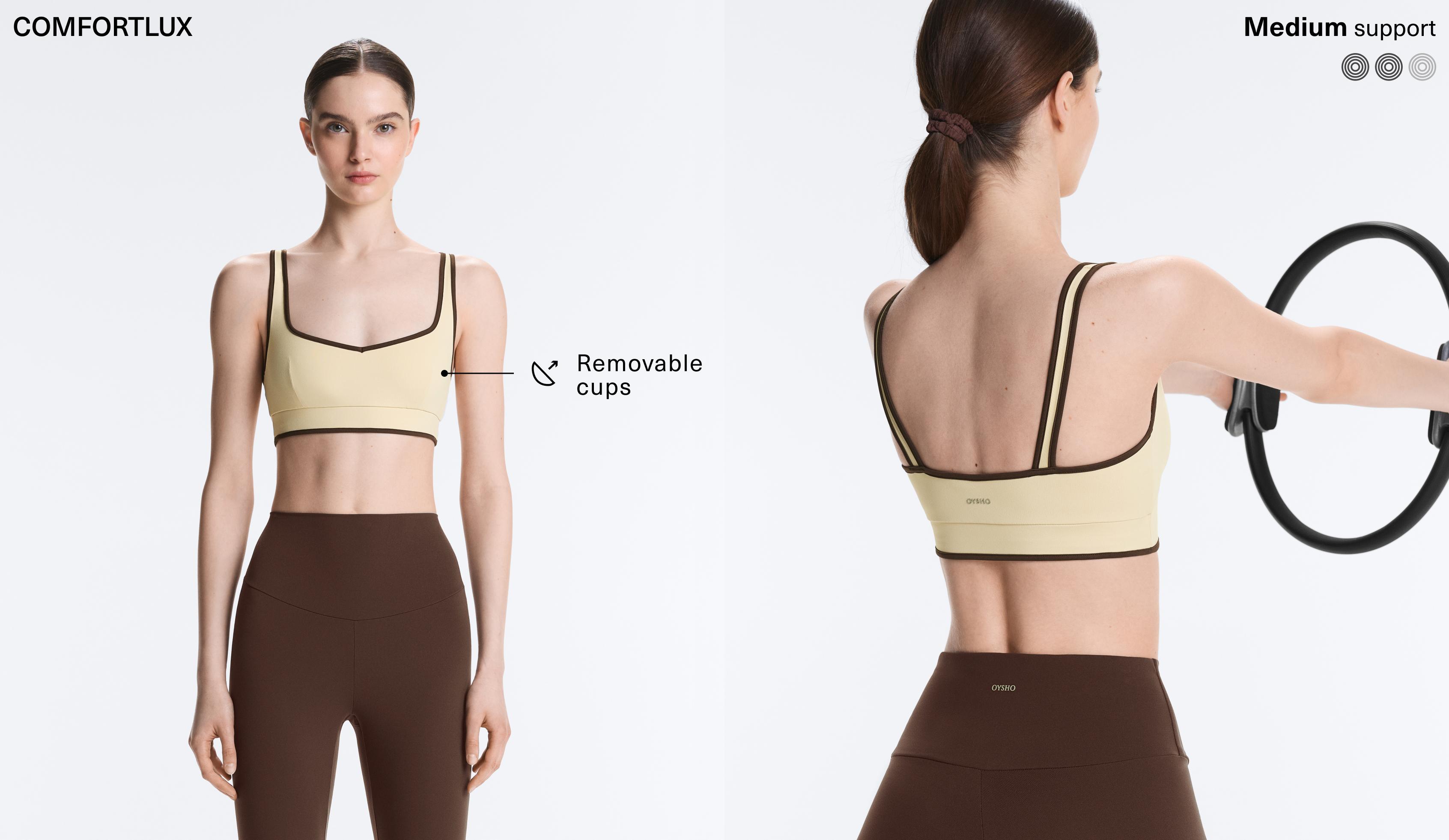 Comfortlux contrast tank top — VANILLA