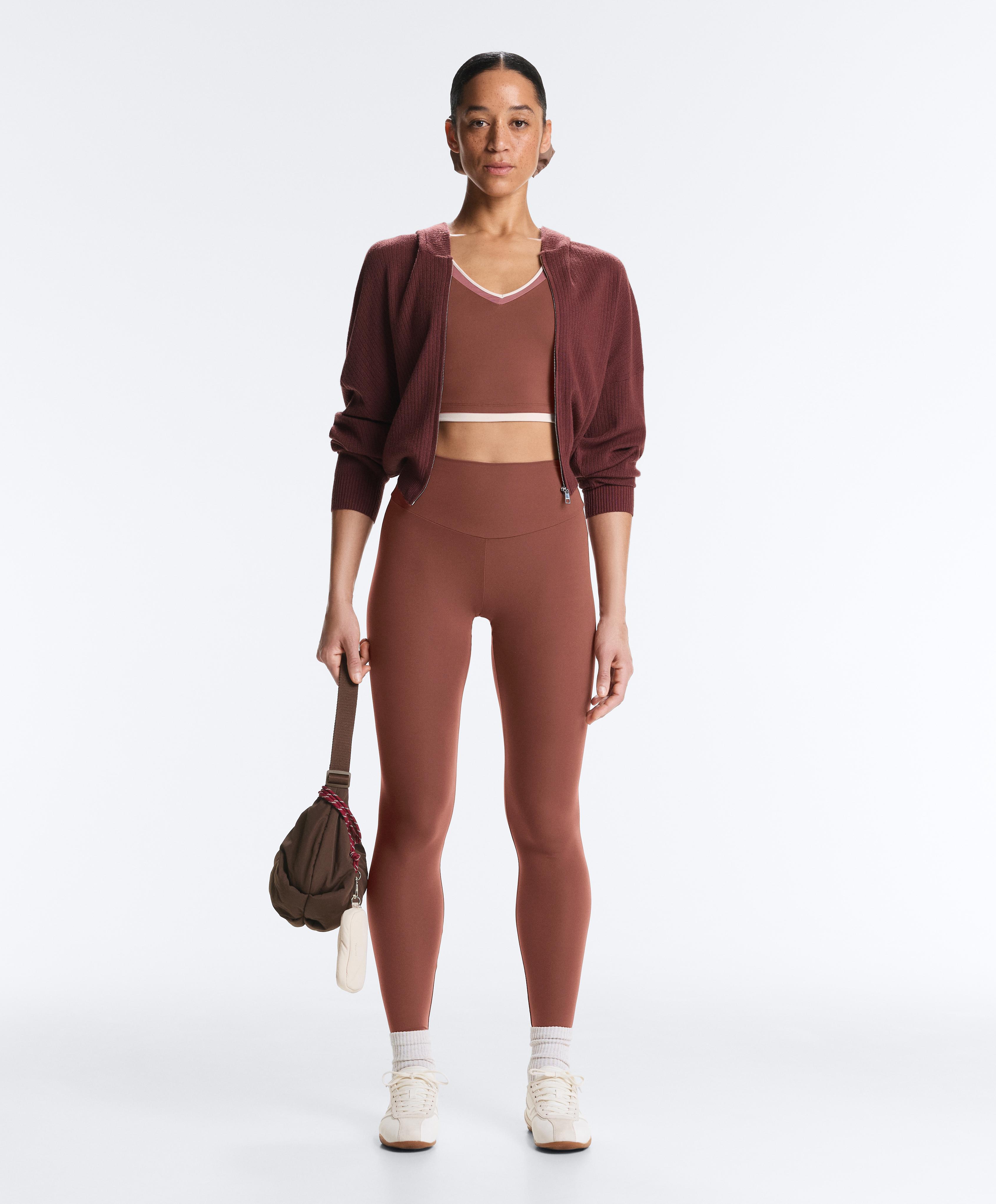Comfortlux block tank top — MAHOGANY