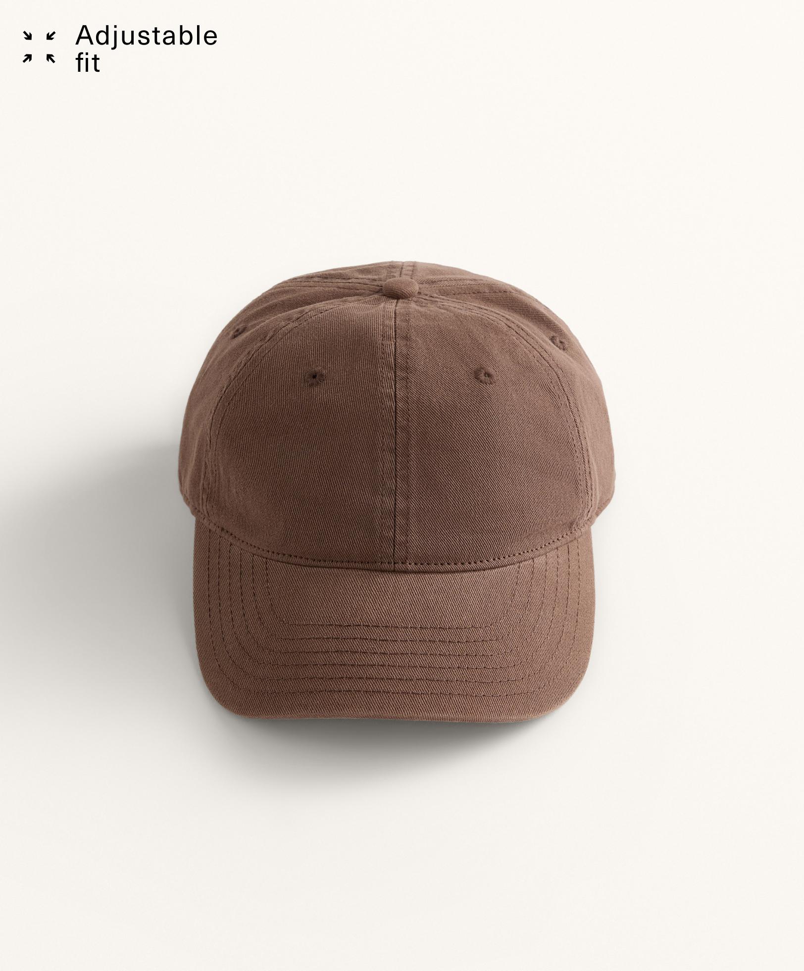 100% cotton cap with washed effect