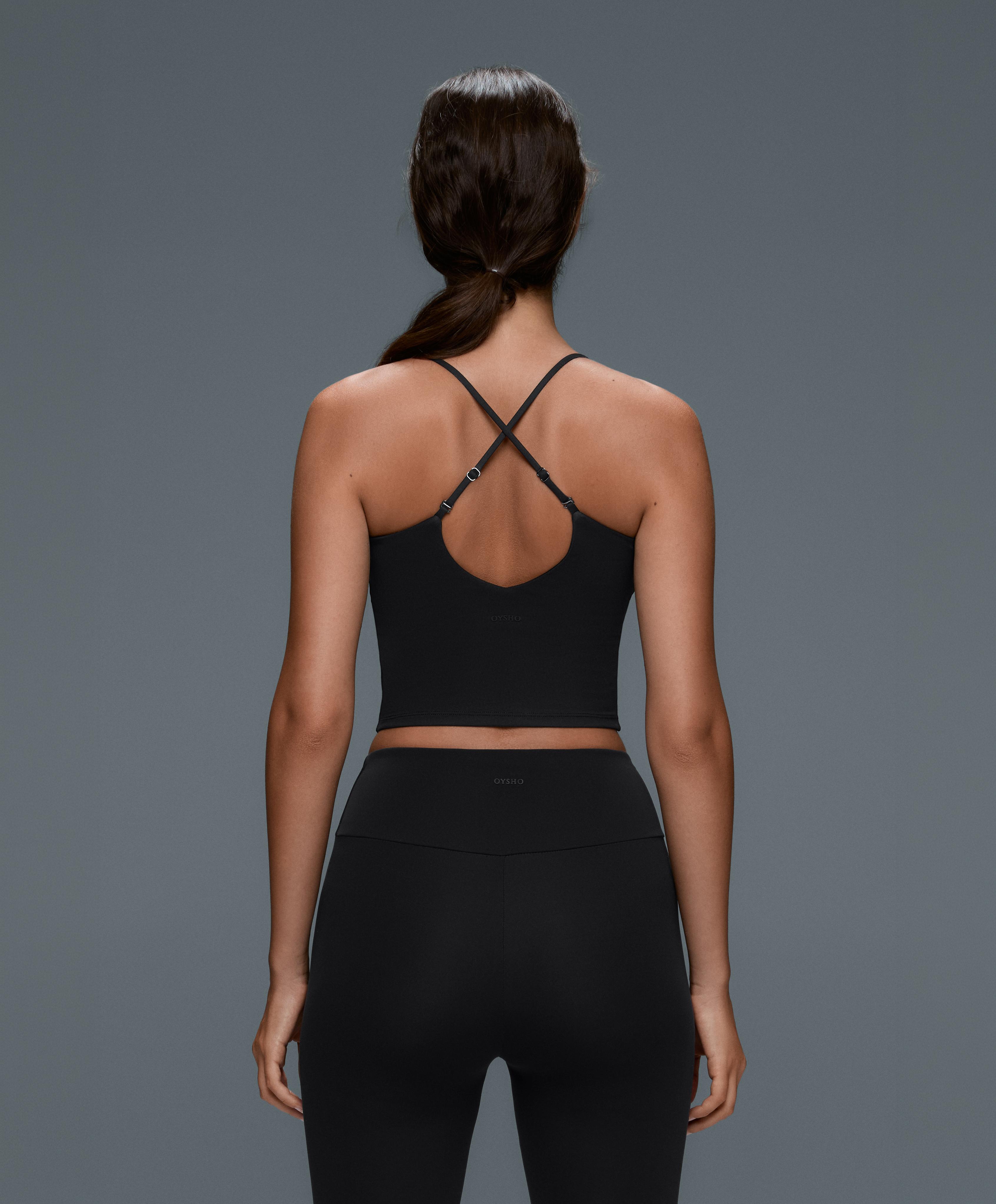 Comfortlux tank top with adjustable straps — BLACK