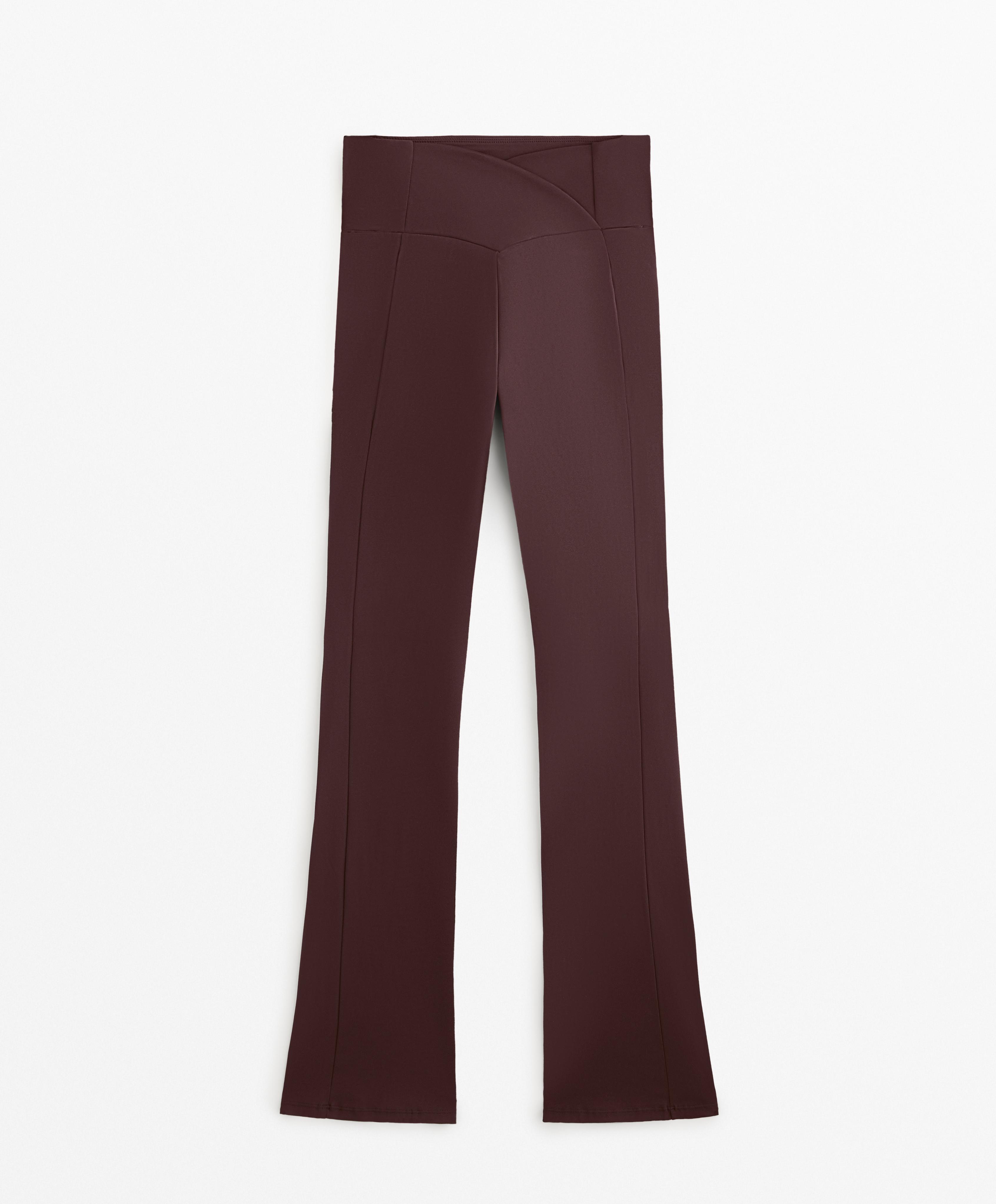 Comfortlux super high rise flare trousers with pockets