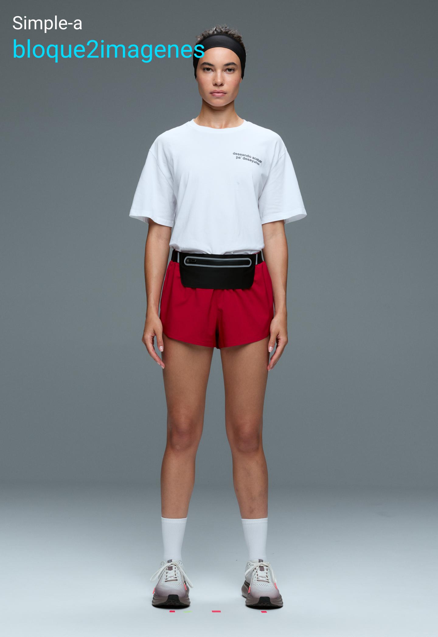 6cm low-rise technical shorts — STRONG RED