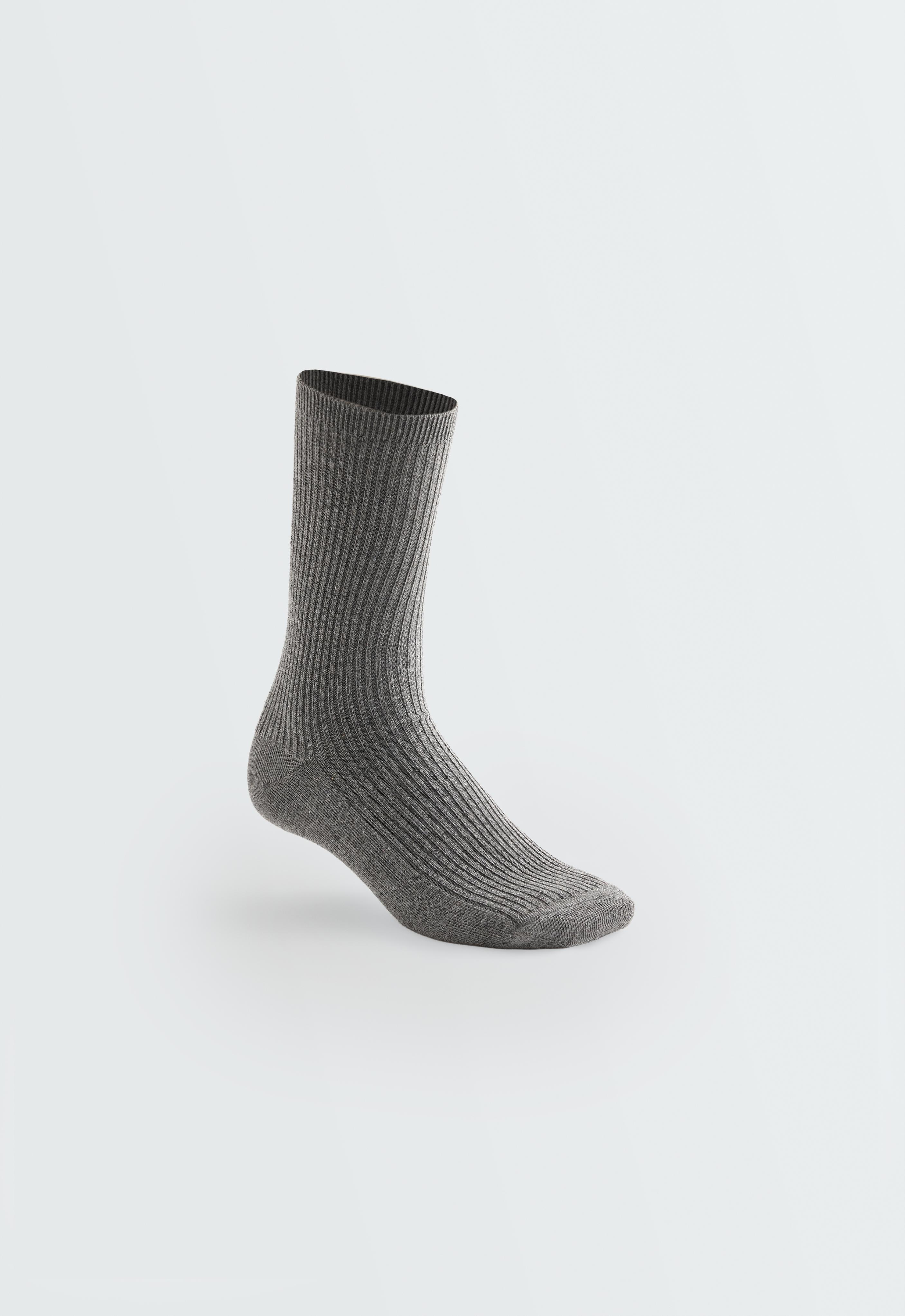 5 pairs of cotton blend classic socks — PALE GREY MELANGE