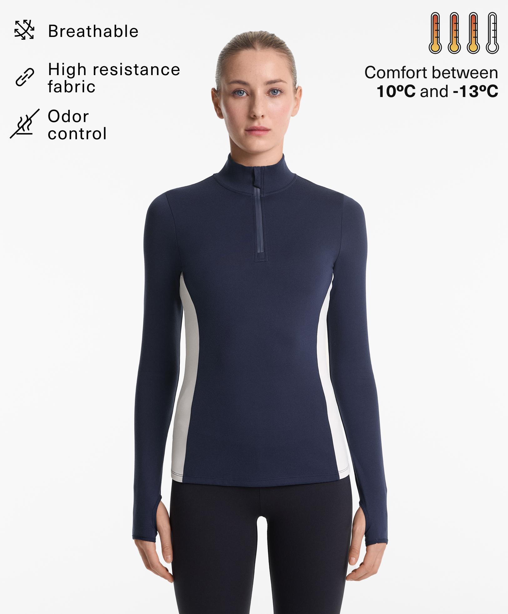 Performance base layers high tech zip top