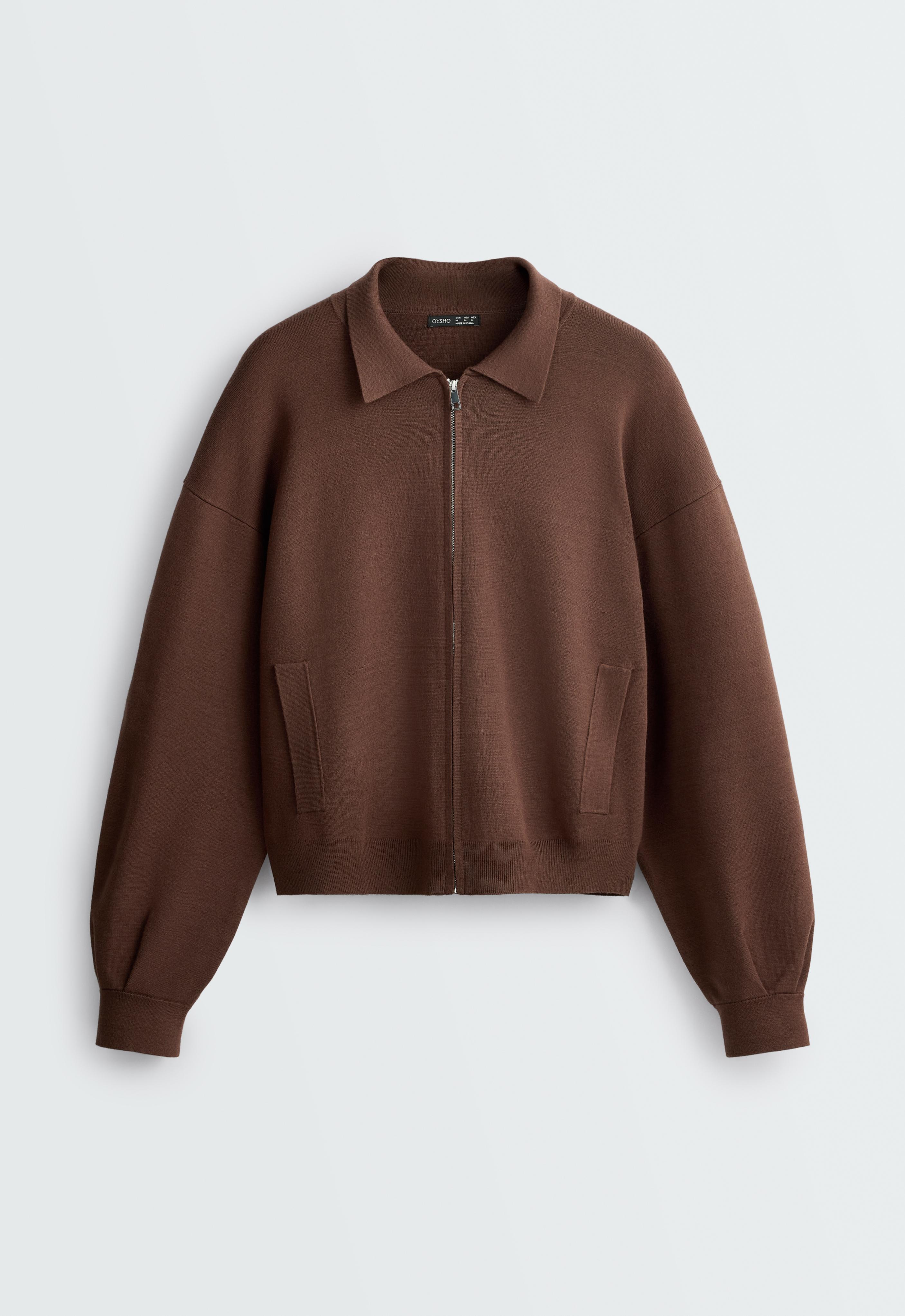 Knit polo jacket — COCOA