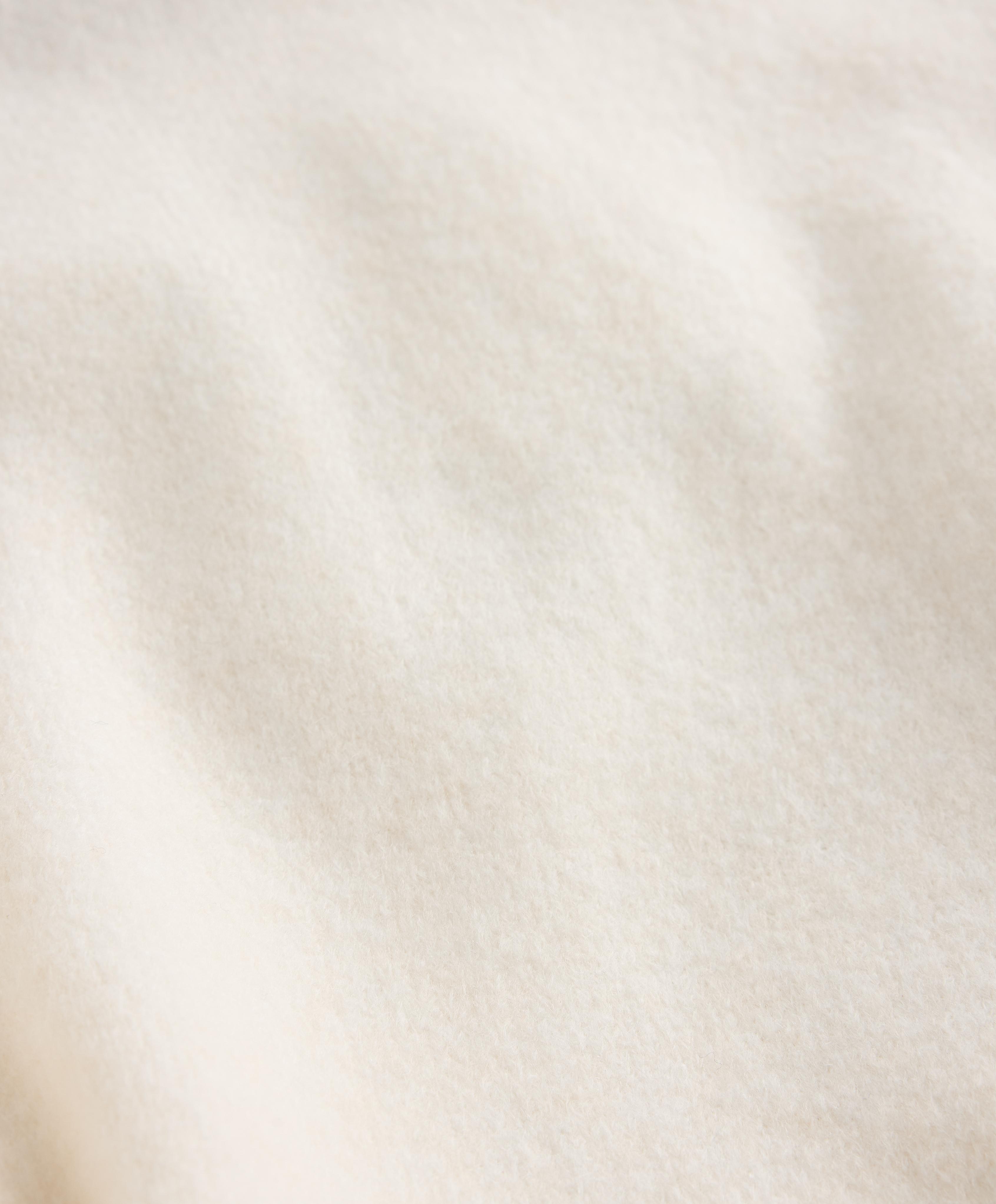 Raised neck jumper with contrast details — PALE ECRU