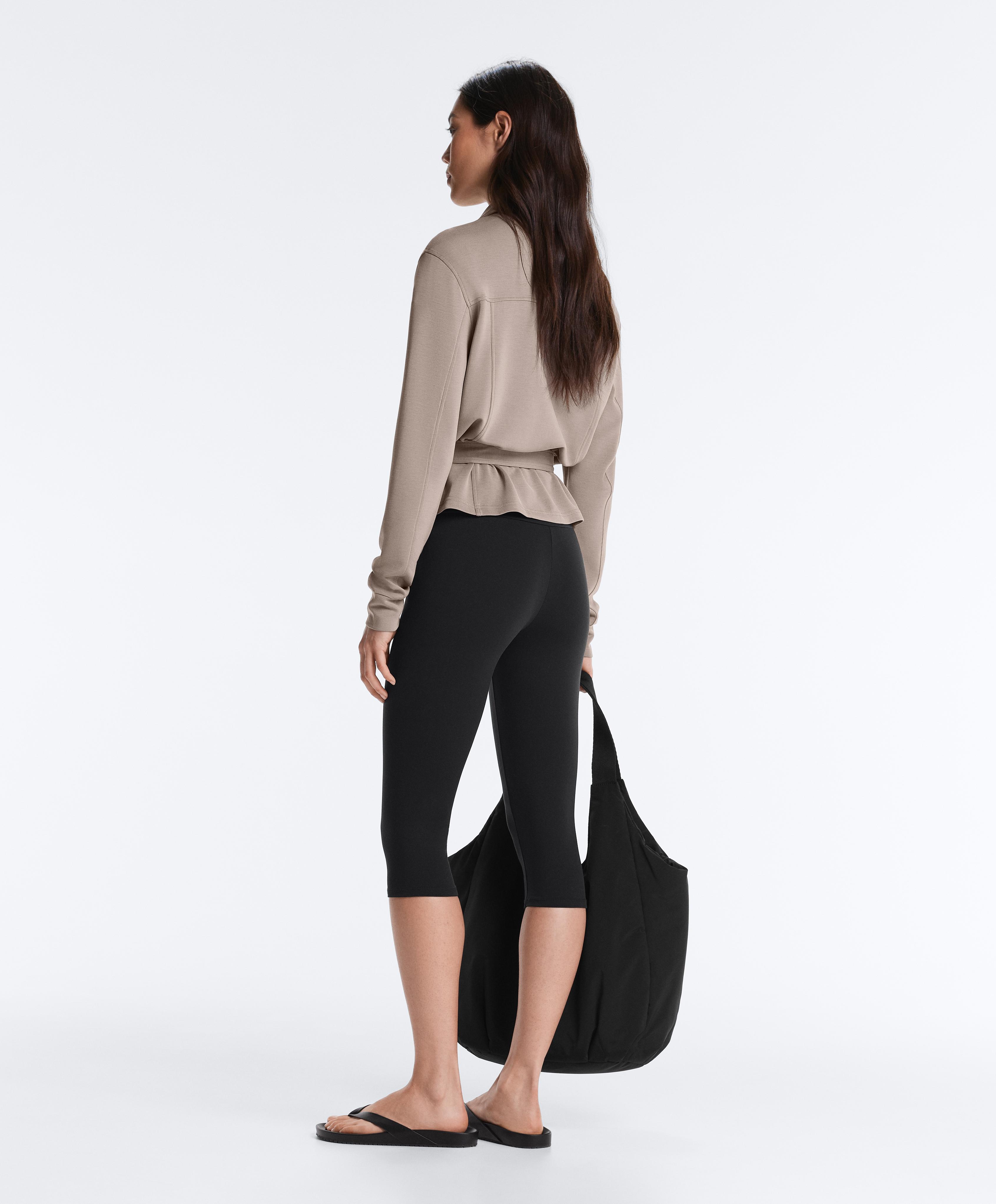 Straight jacket with belt and soft-touch modal — MID-MINK