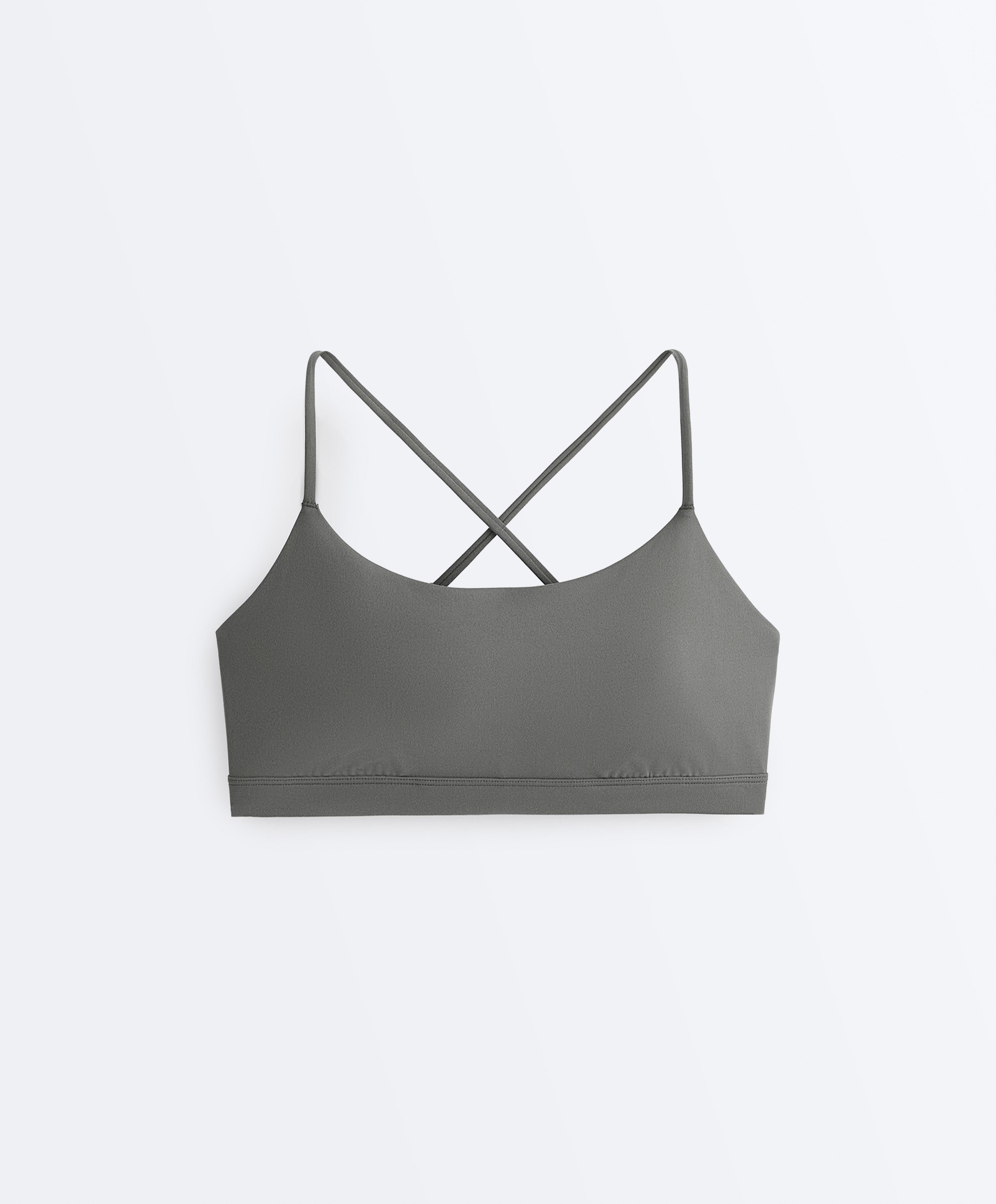 Light-support Comfortlux sports bra with crossover straps Light-support Comfortlux sports bra with crossover straps