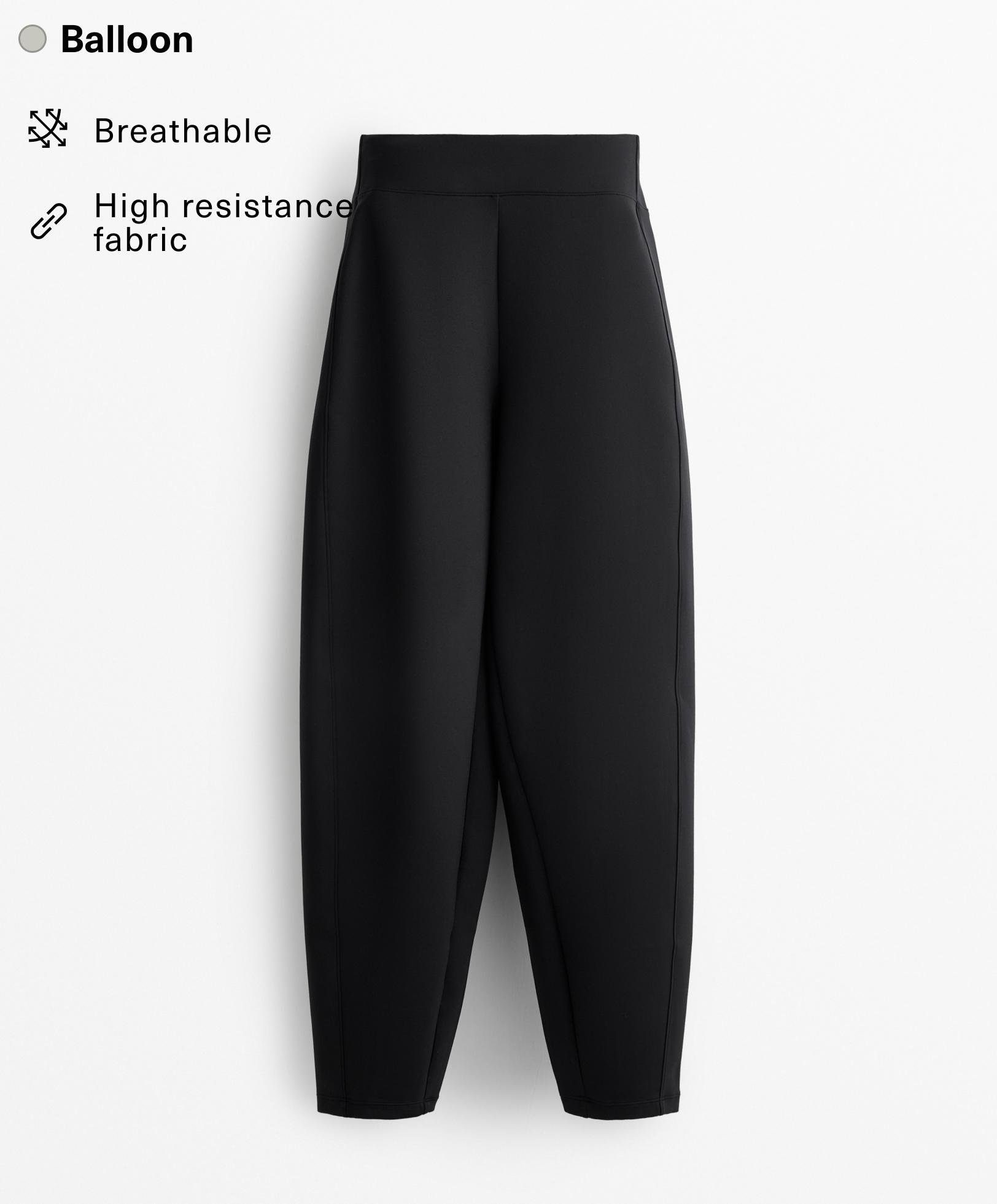 Pantalon balloon effet néoprène - Soldes