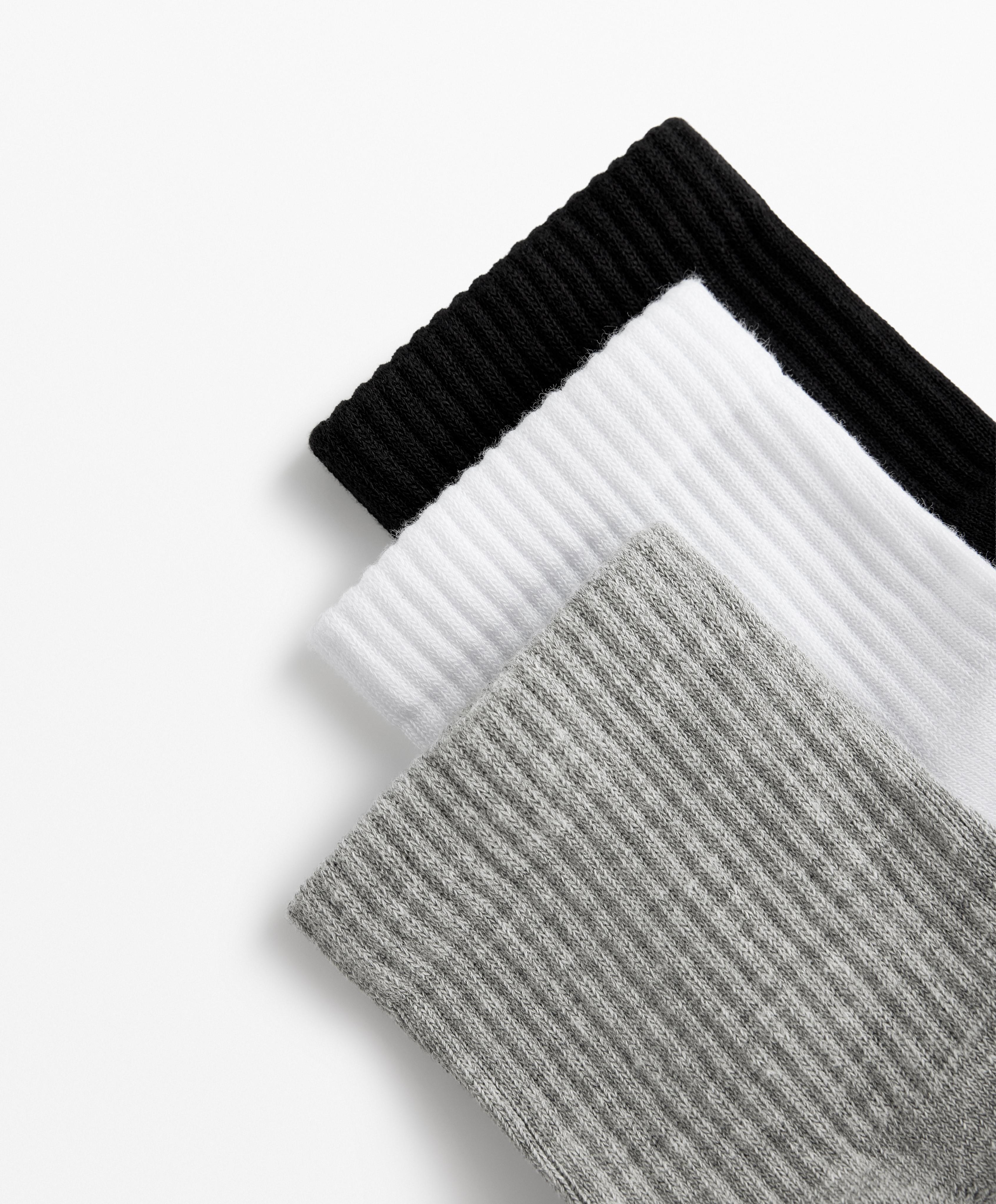 3 paires de chaussettes quarter en mélange de coton