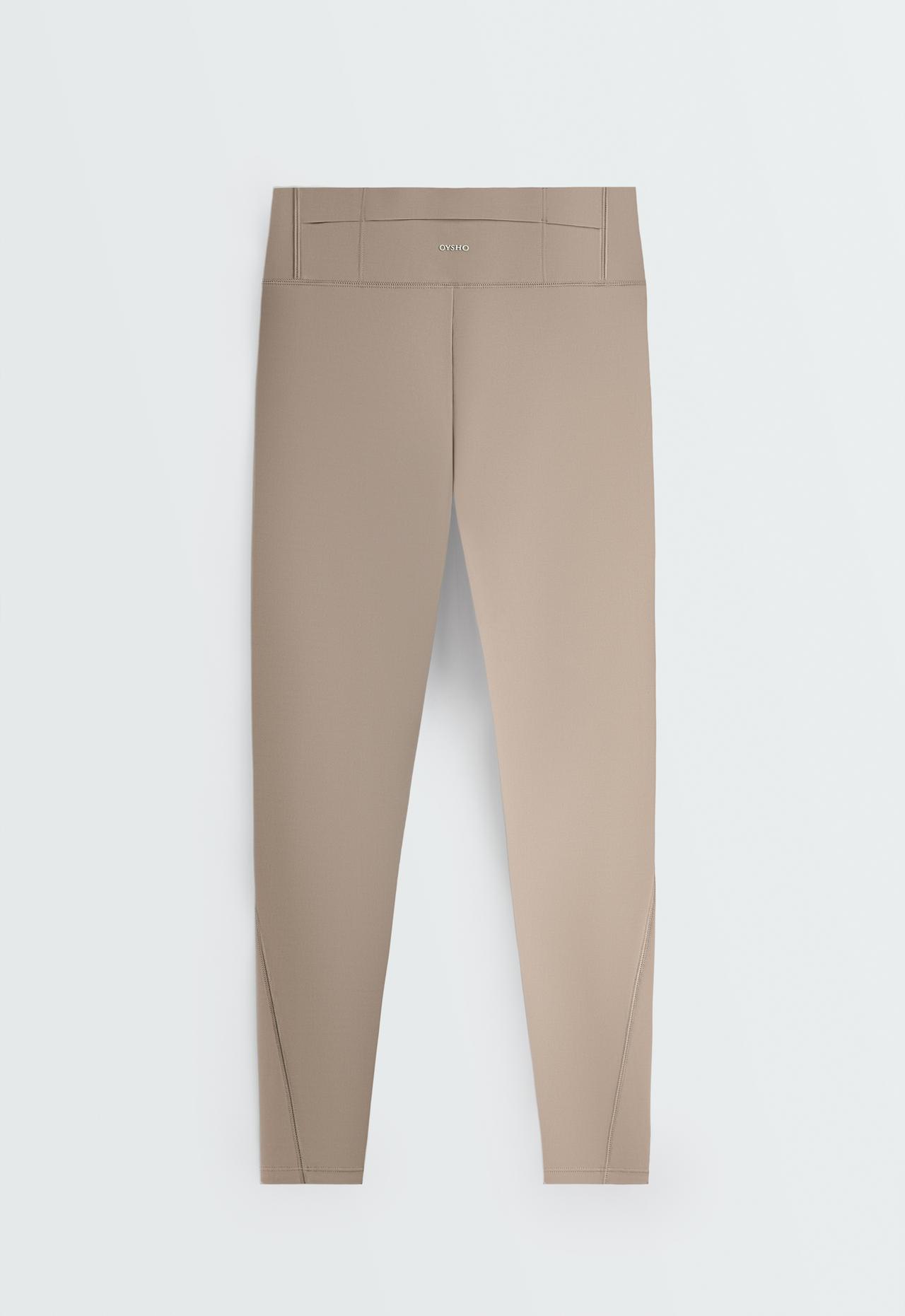 Ankle-length High rise Rapid Dry leggings with pockets — DARK MINK