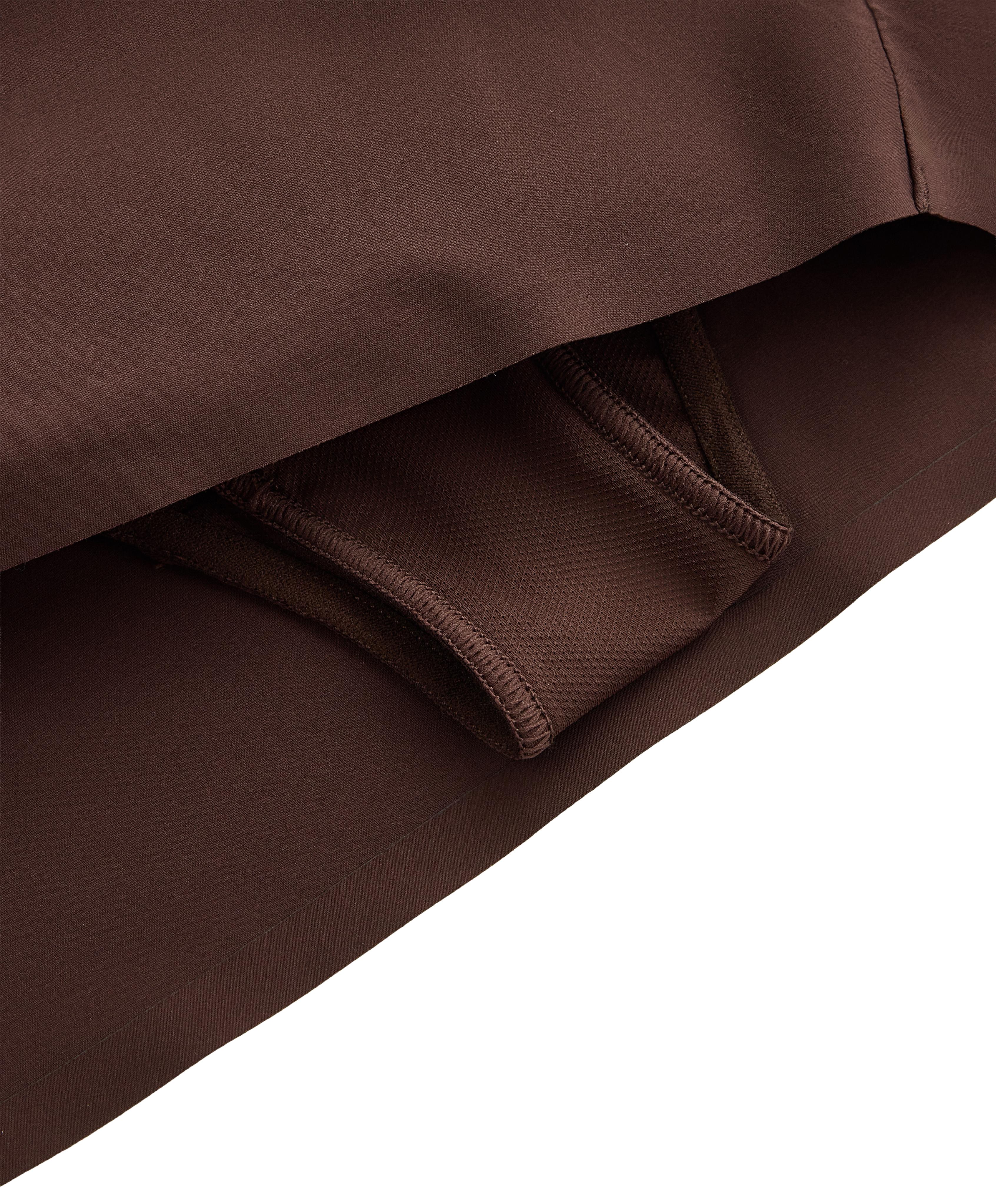 6cm low-rise technical shorts — CHOCOLATE