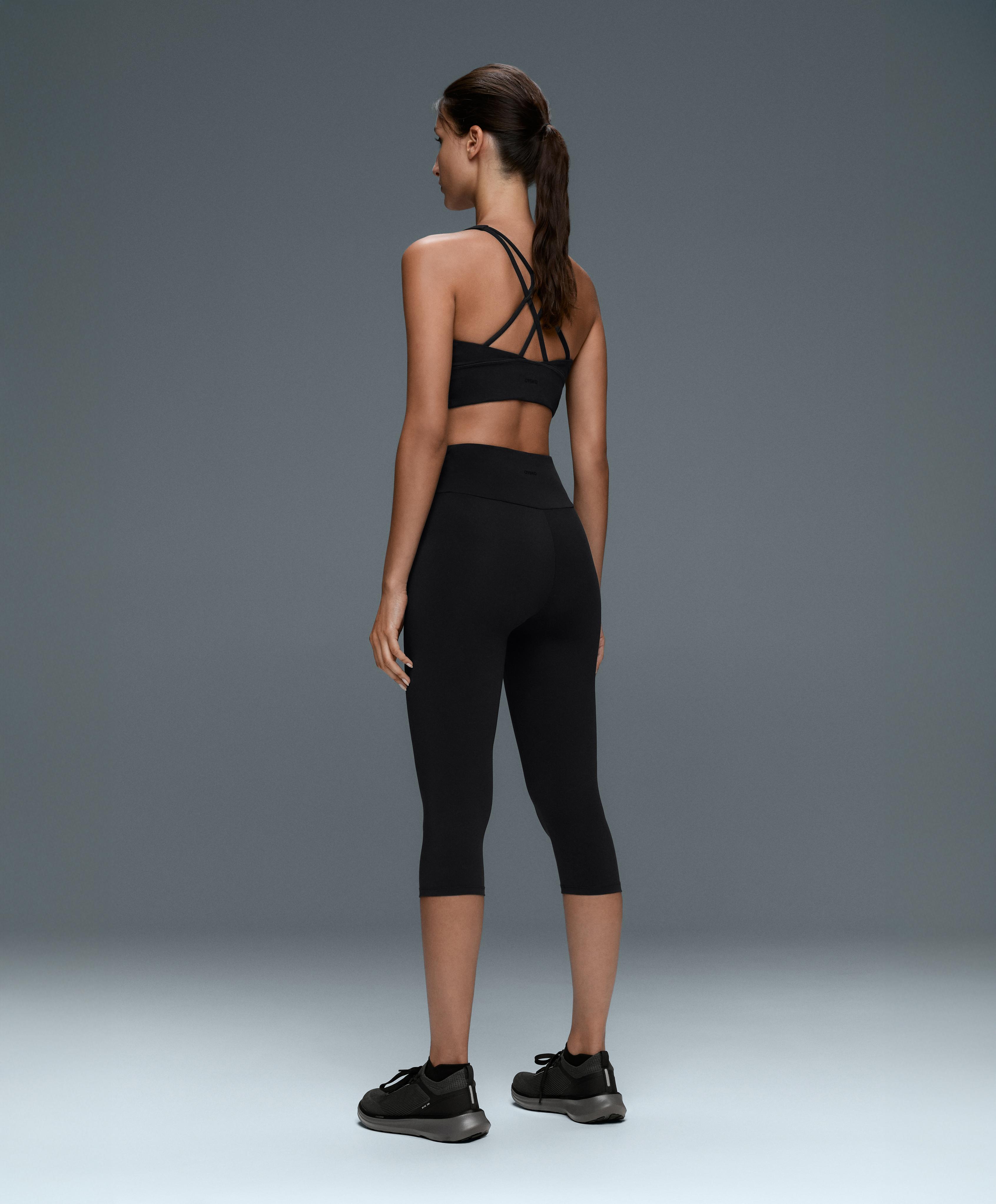 Comfortlux super-high-rise 50cm capri leggings — BLACK
