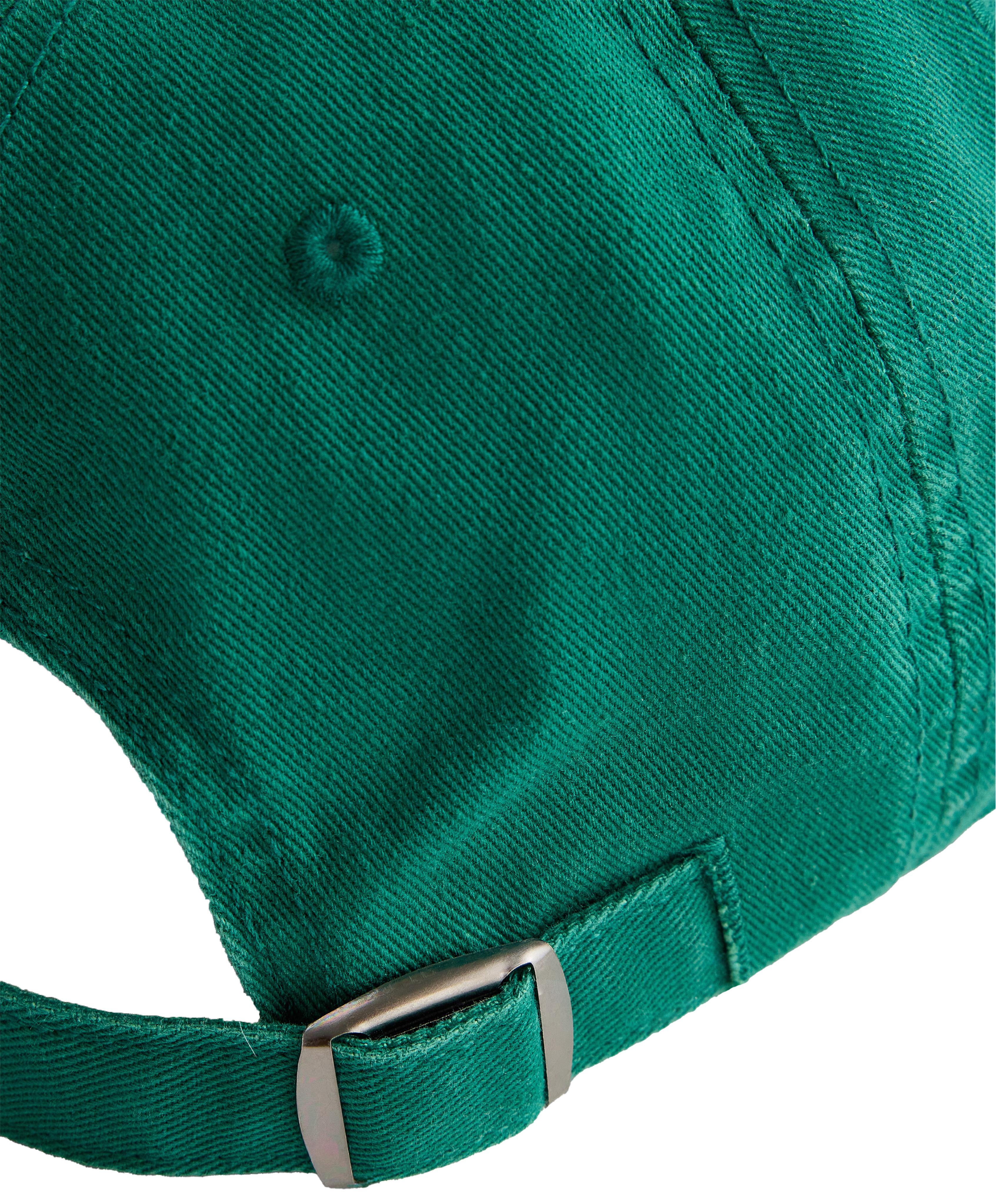 Washed-effect 100% cotton cap — GREEN