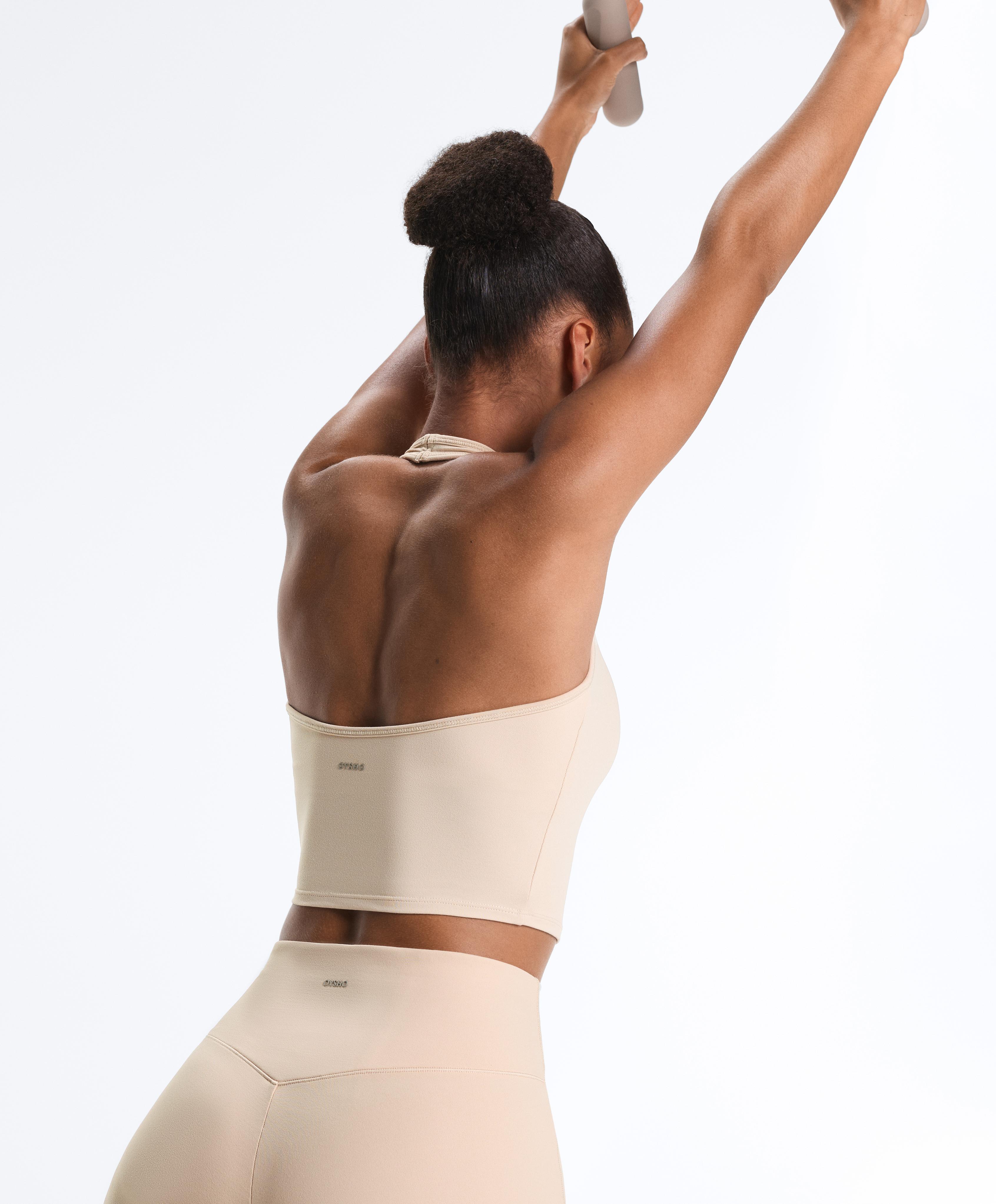 Evermove halter tank top — PALE MINK