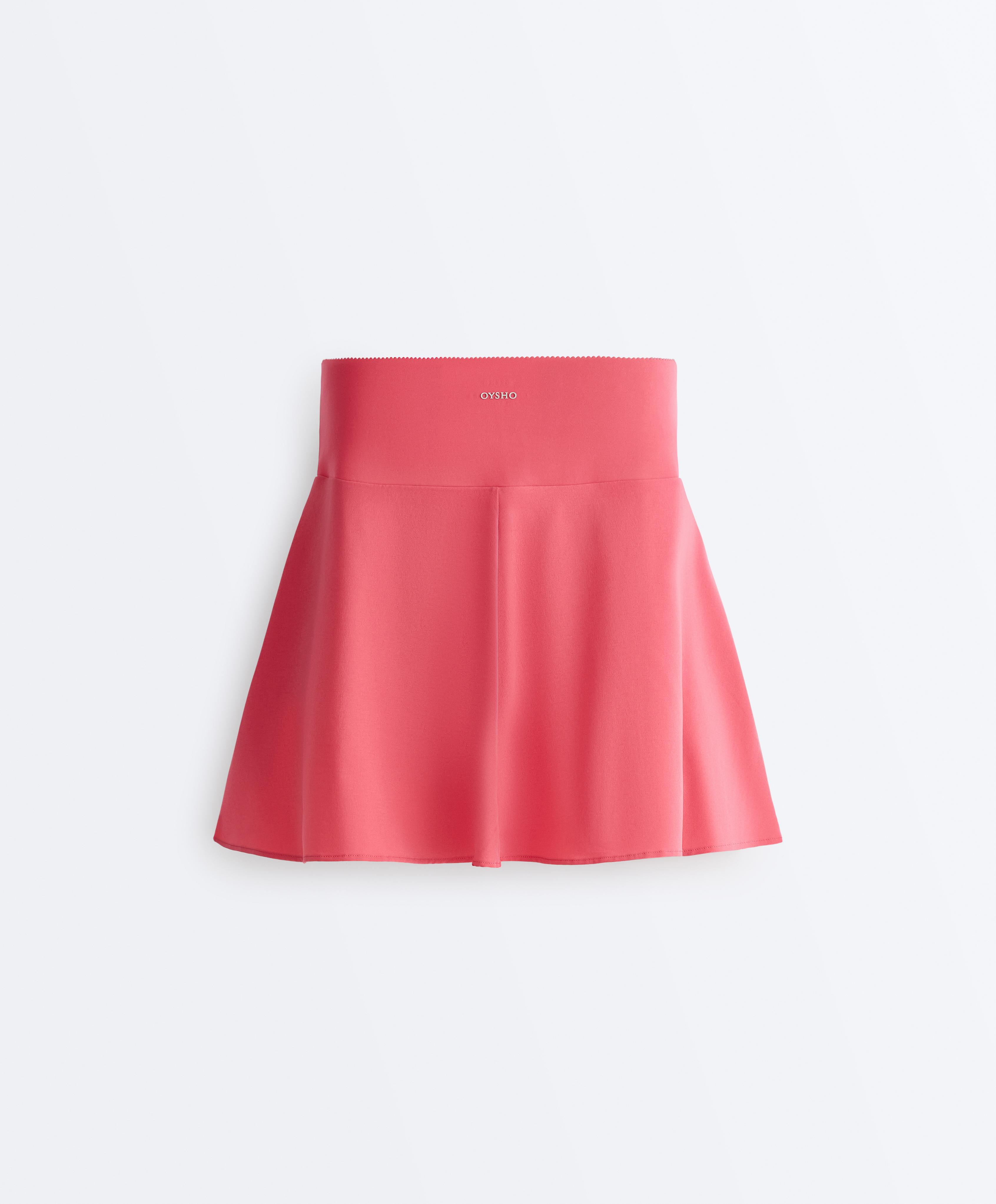 High rise Compressive skirt — WASHED RED