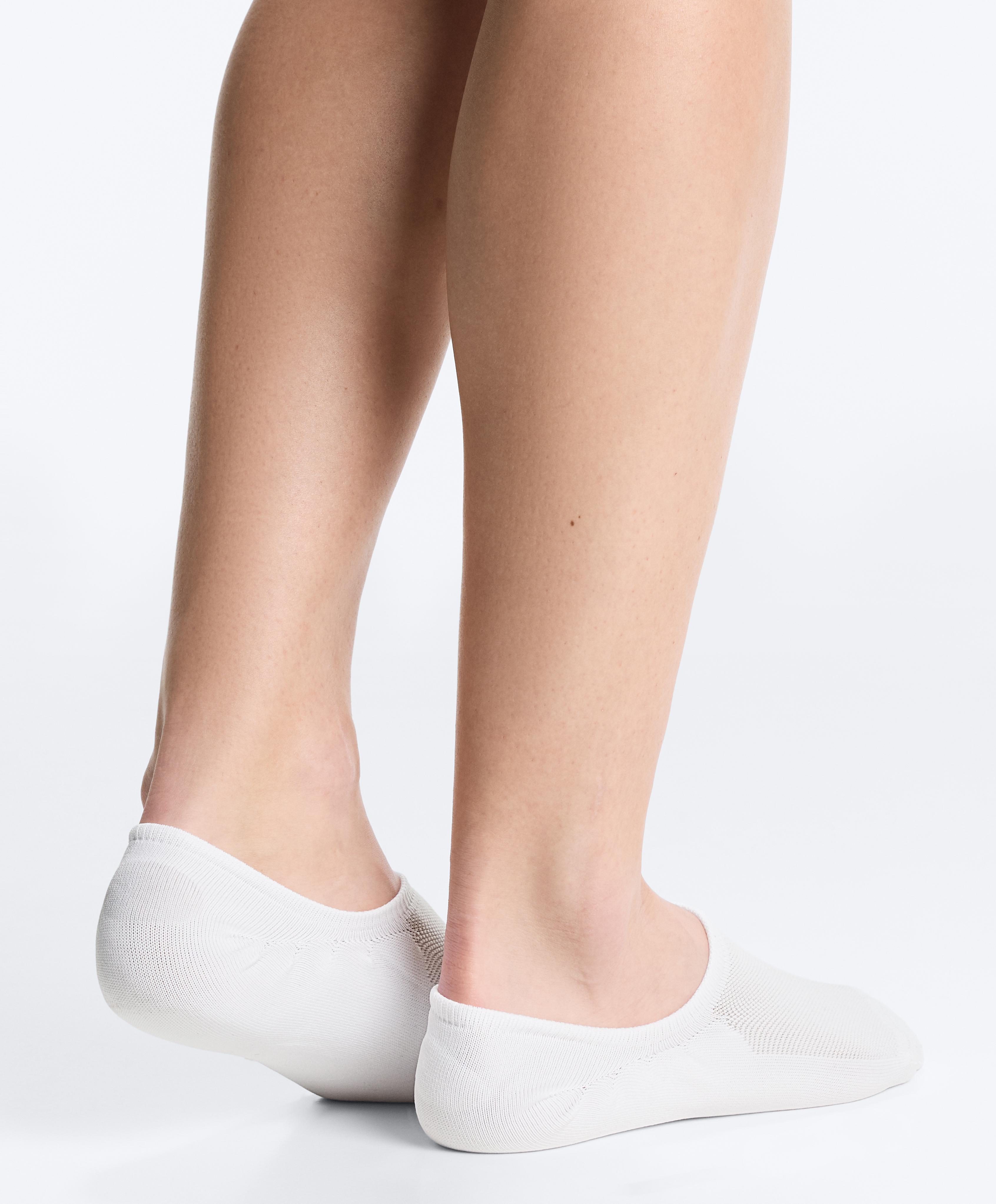 3 pairs of high-cut invisible polyamide blend sports trainer socks