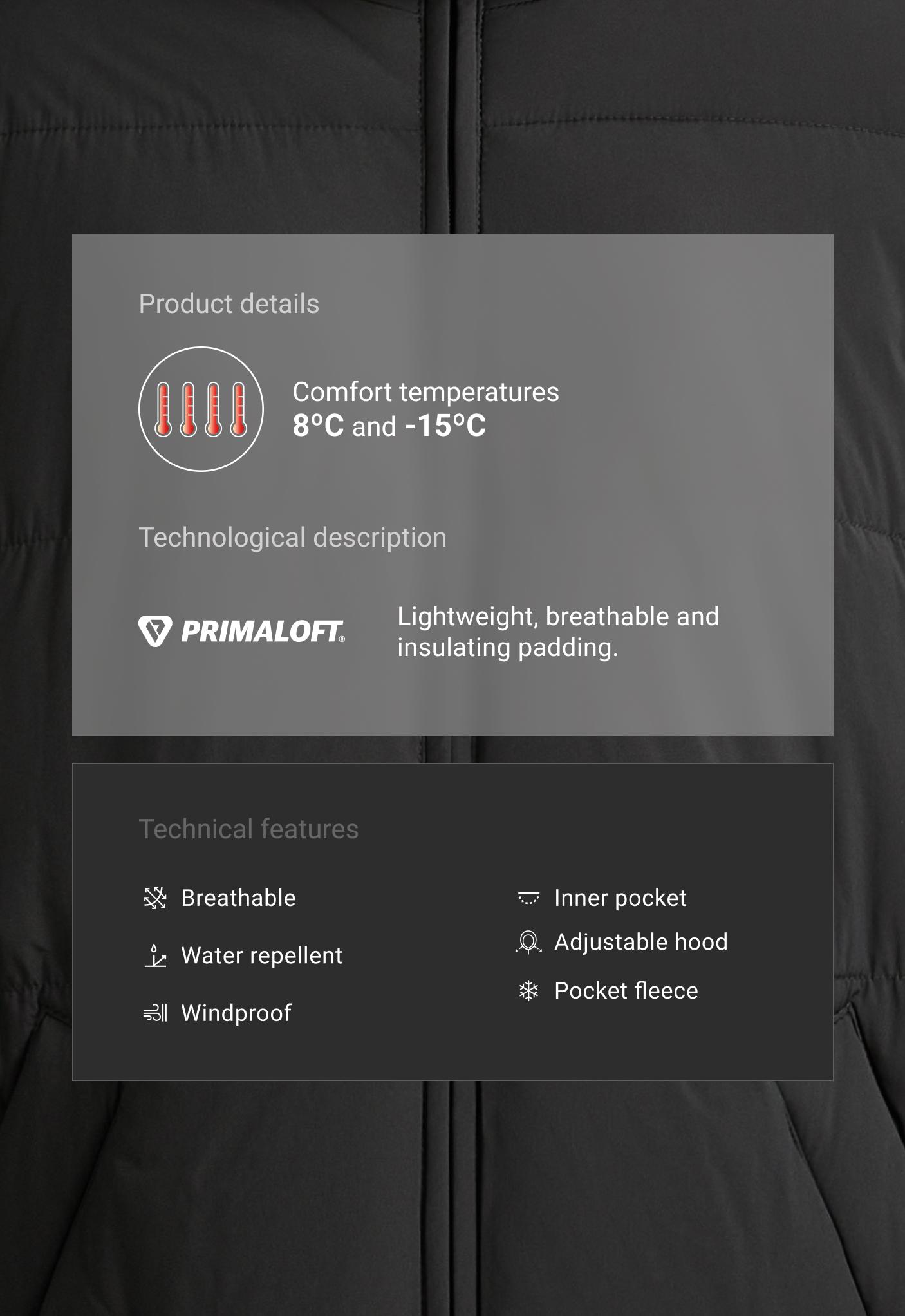 Водоотталкивающая утепленная куртка Primaloft® Водоотталкивающая утепленная куртка Primaloft®