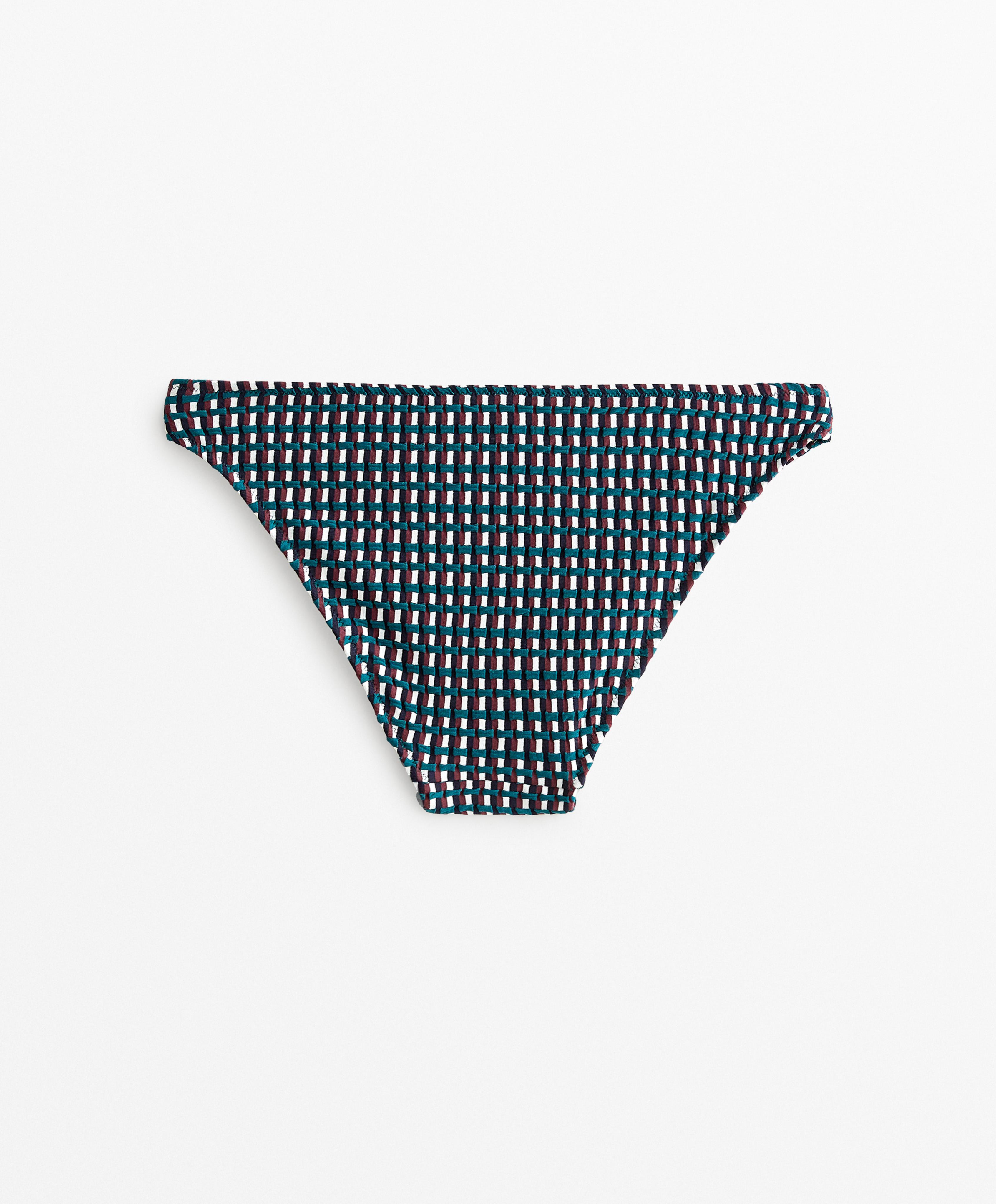 Bikini braga clásica jacquard tricolor