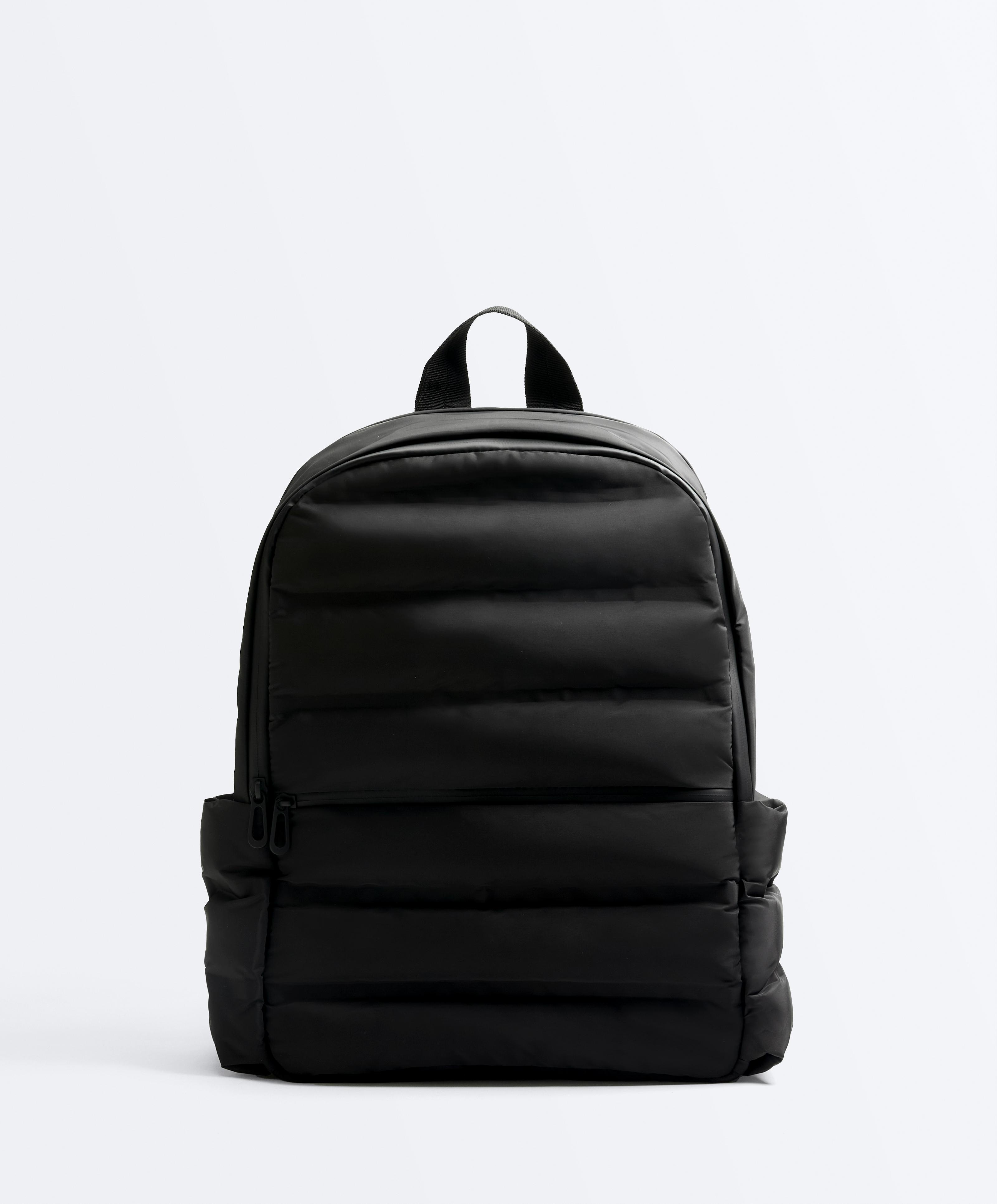 Padded backpack — BLACK