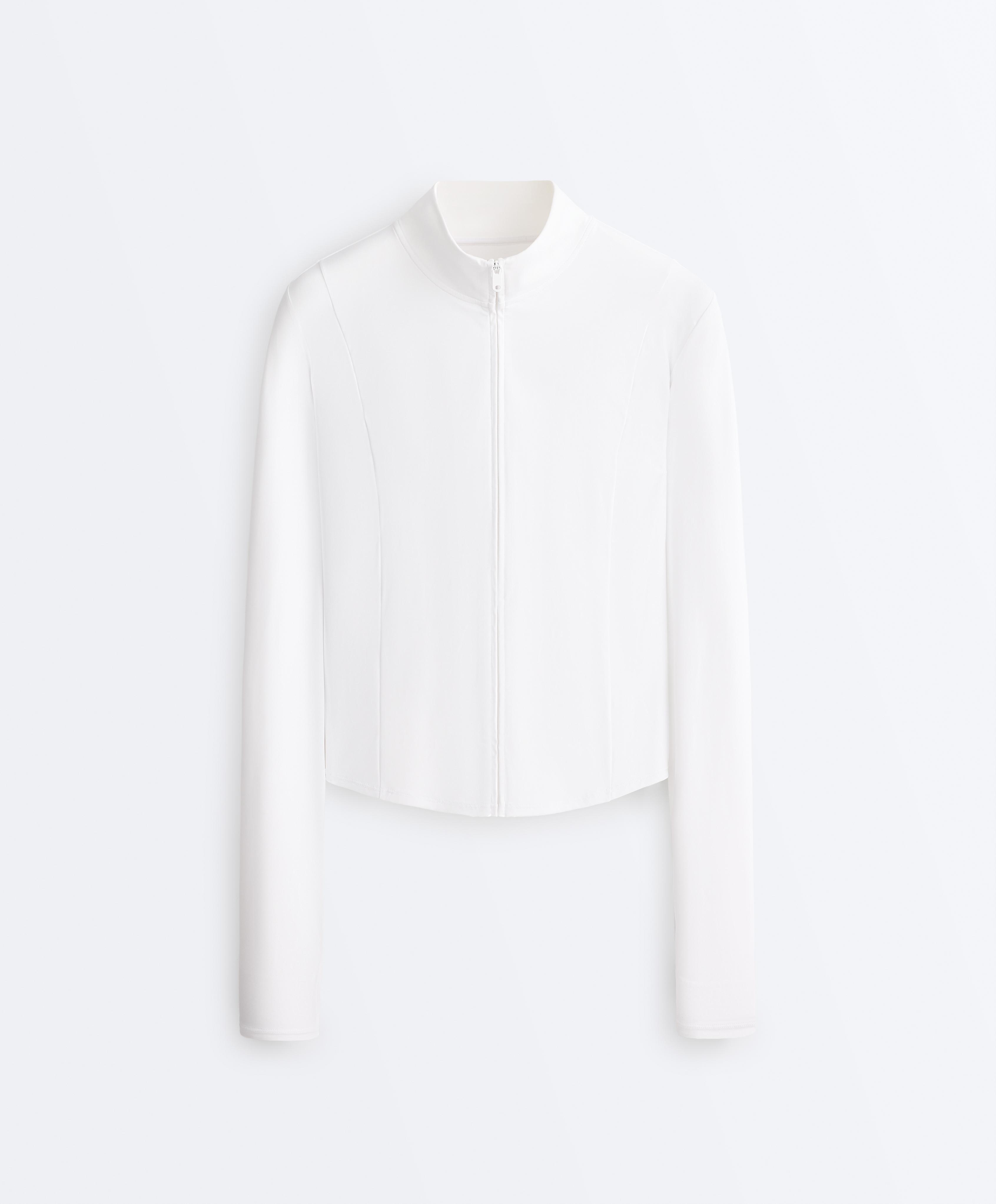 Short Light Touch technical jacket — WHITE 