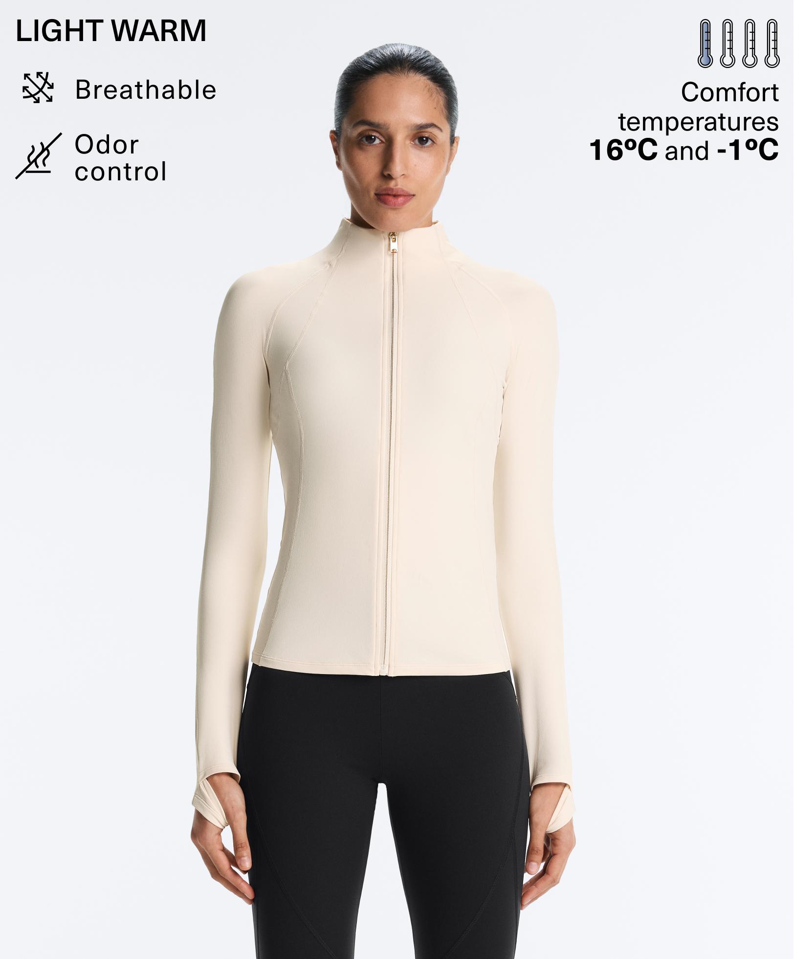 Light warm technical jacket with seams Light warm technical jacket with seams