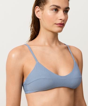 Striped bikini top — SKY BLUE 3