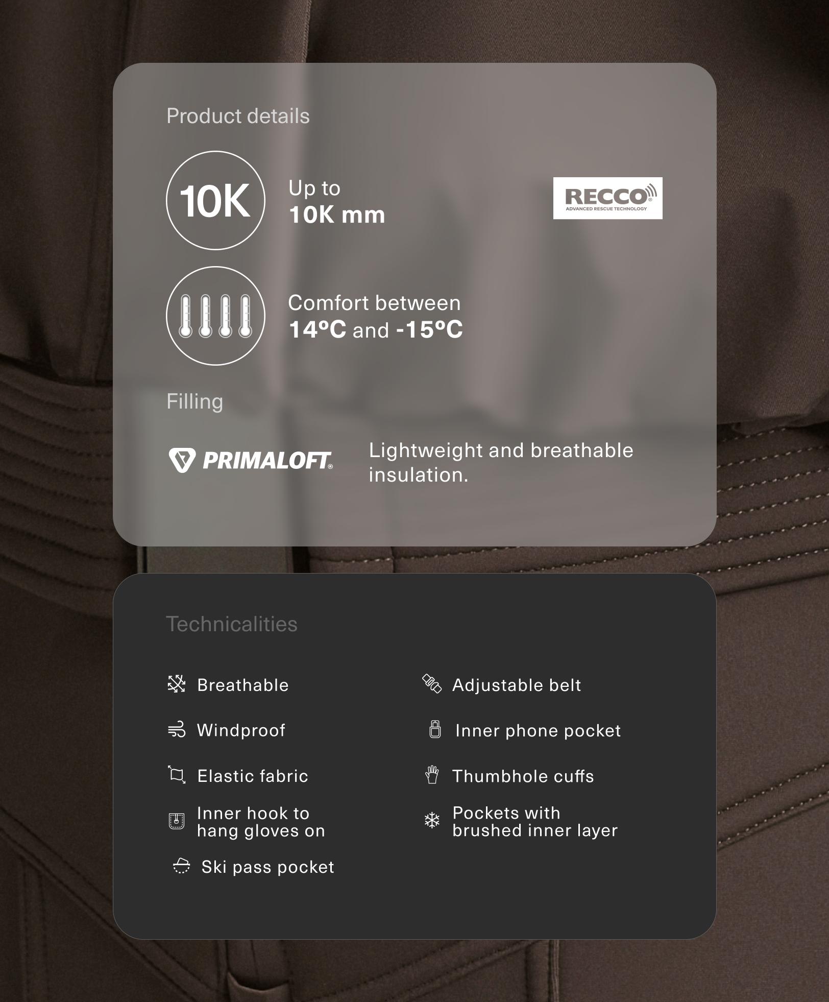 جمبسوت Primaloft® SKI عالي الأداء ومقاوم للماء - تخفيضات