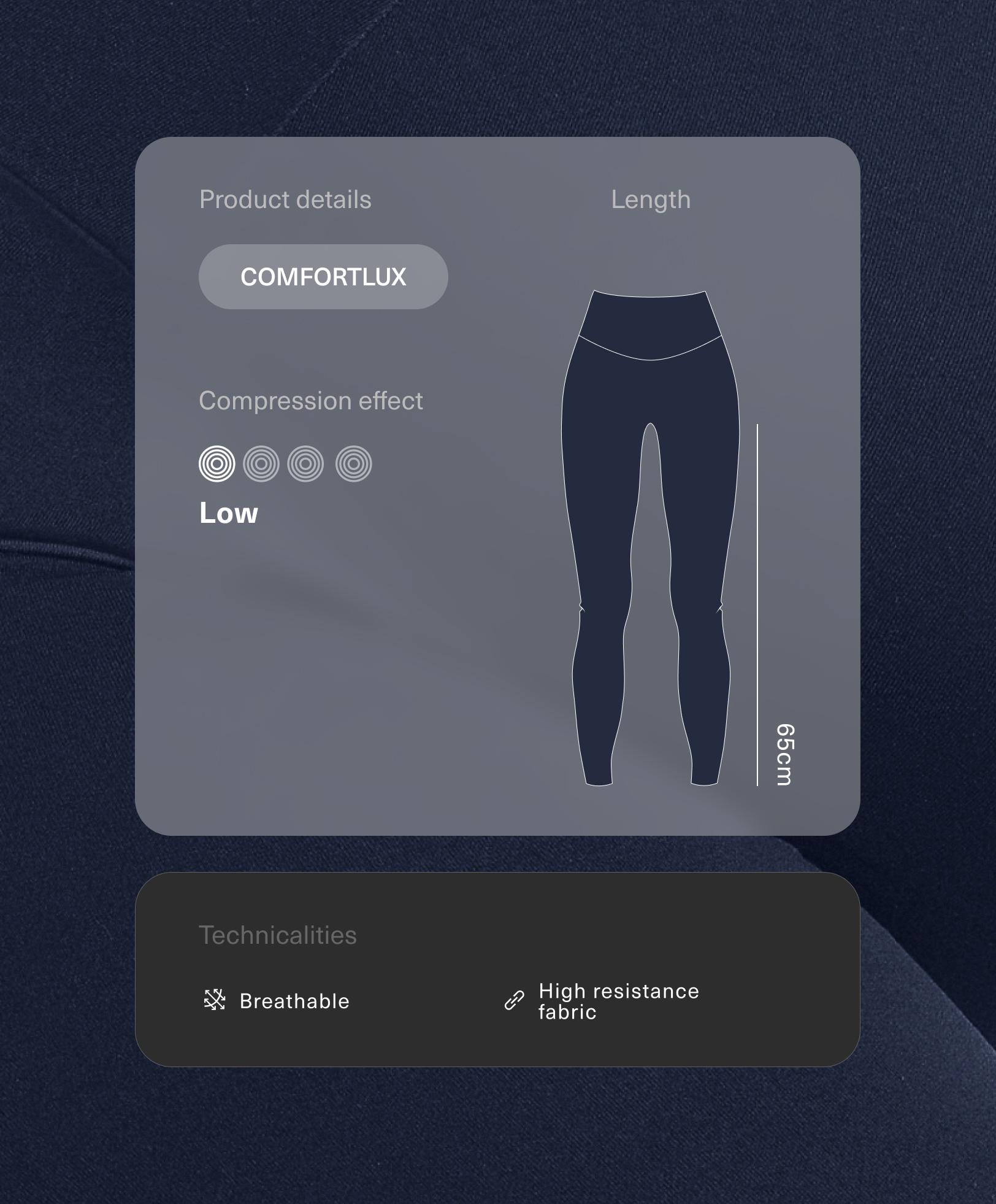 Comfortlux 65cm maternity leggings