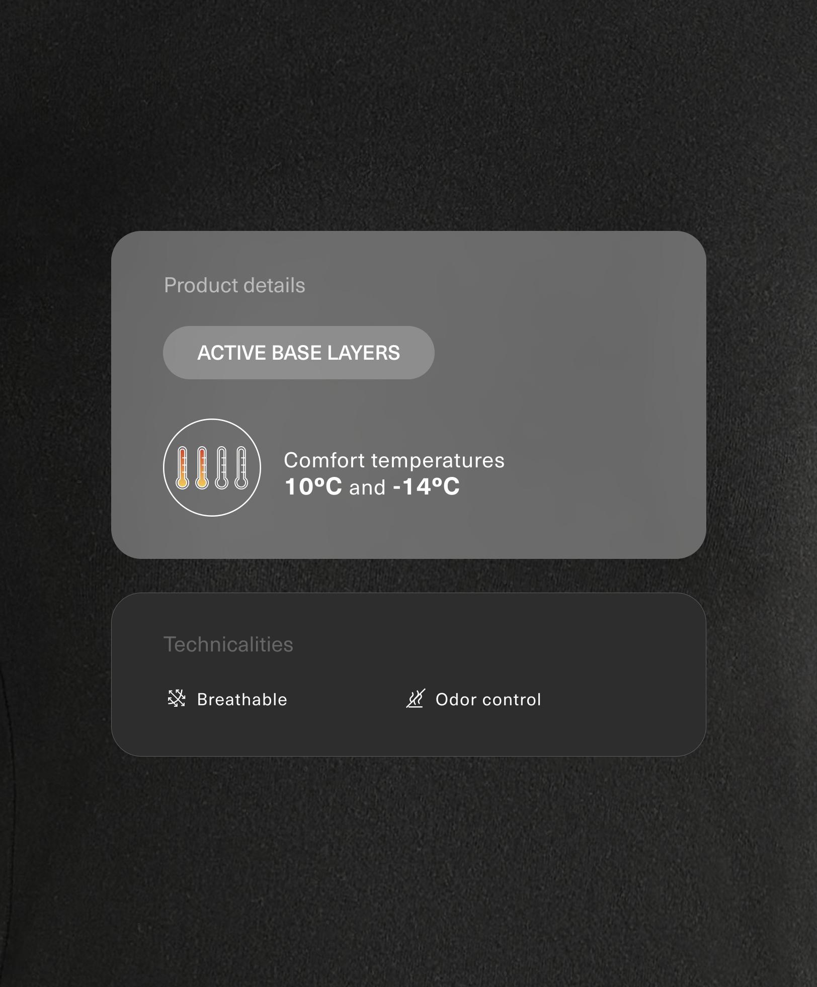 High-neck thermal base layer fleece top High-neck thermal base layer fleece top