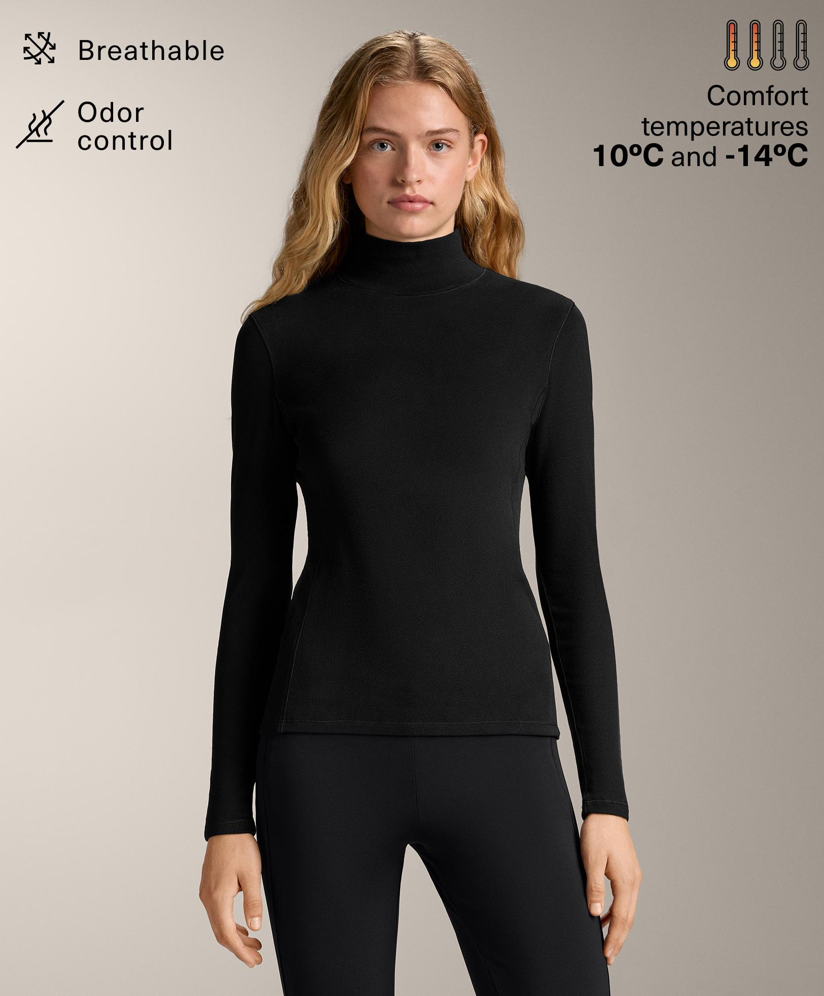 High-neck thermal base layer fleece top - Sale