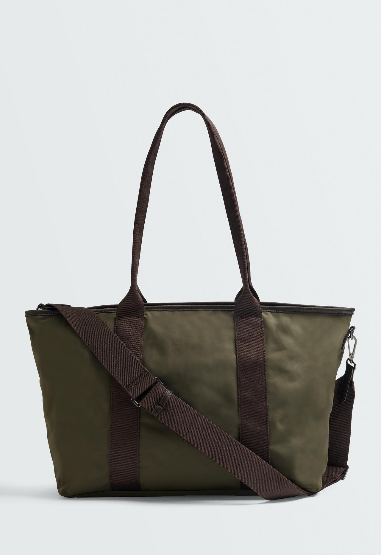 Nylon tote bag — KHAKI
